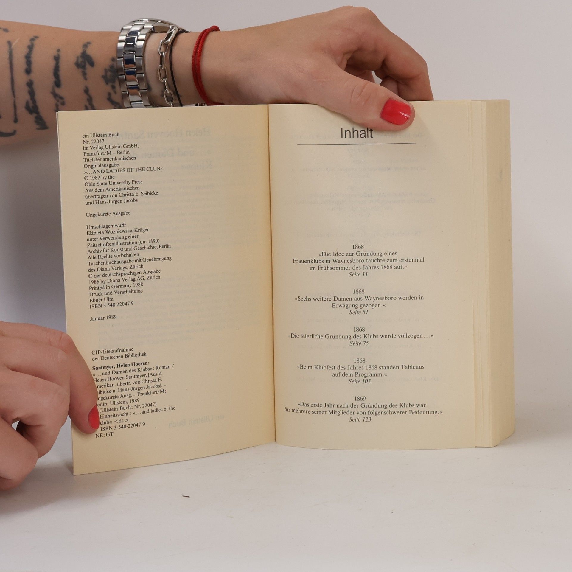 Helen Hooven Santmyer Und Damen des Klubs. Roman.