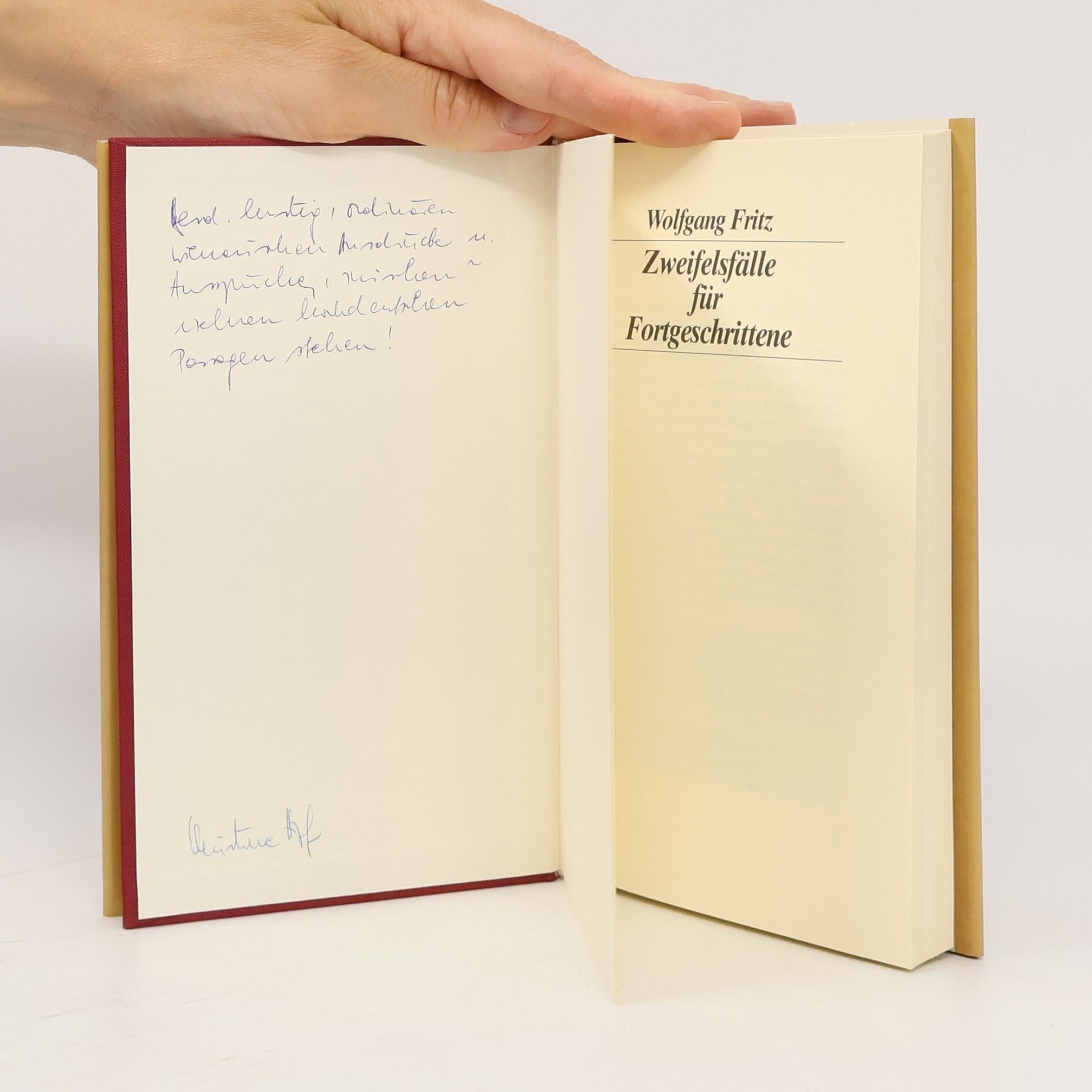 Wolfgang Fritz Zweifelsfälle für Fortgeschrittene