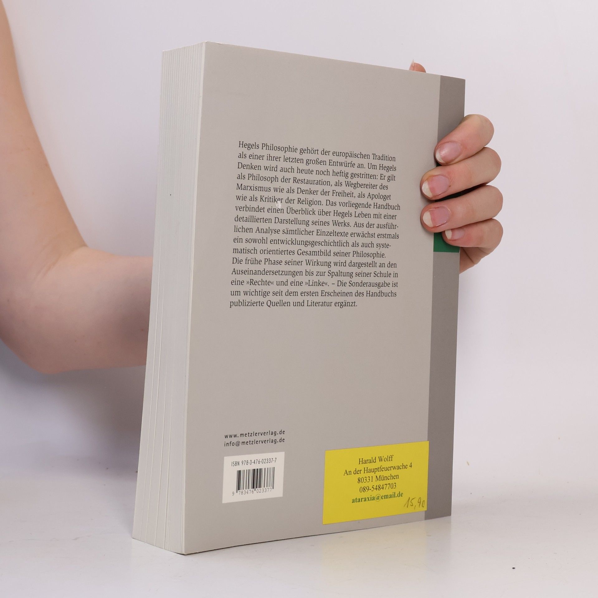 Walter Jaeschke Hegel-Handbuch