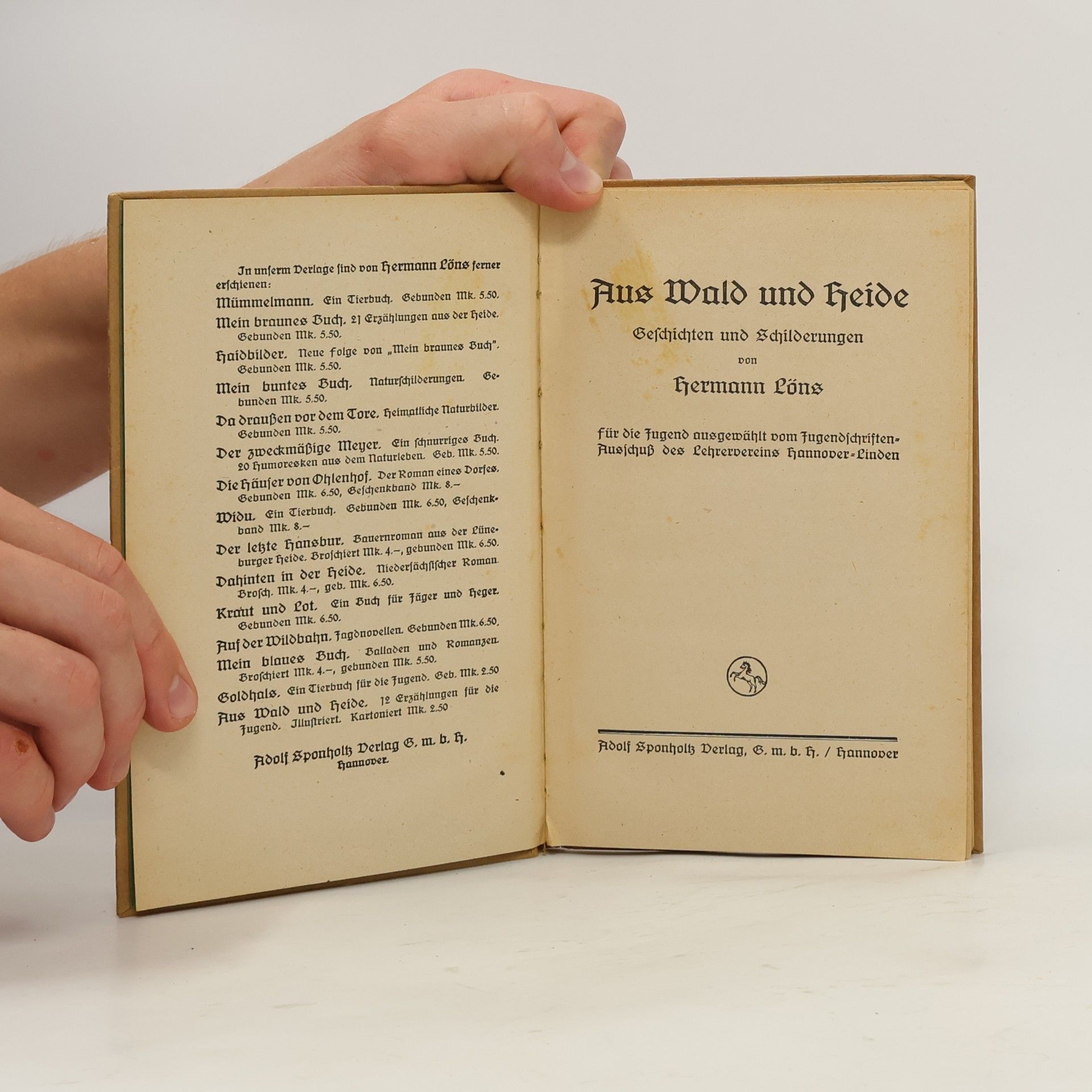 Hermann Löns Aus Wald und Heide