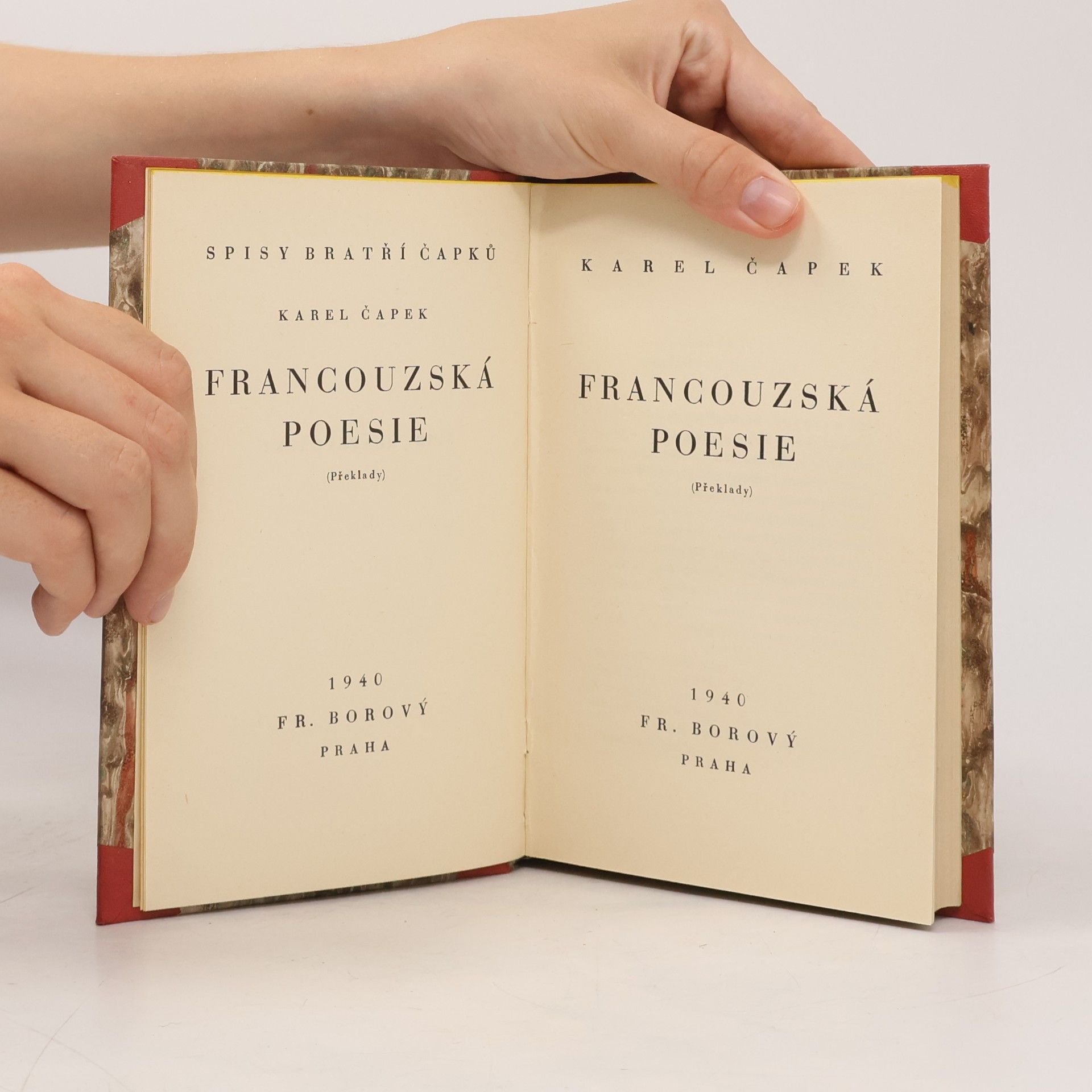Karel Čapek Francouzská poesie