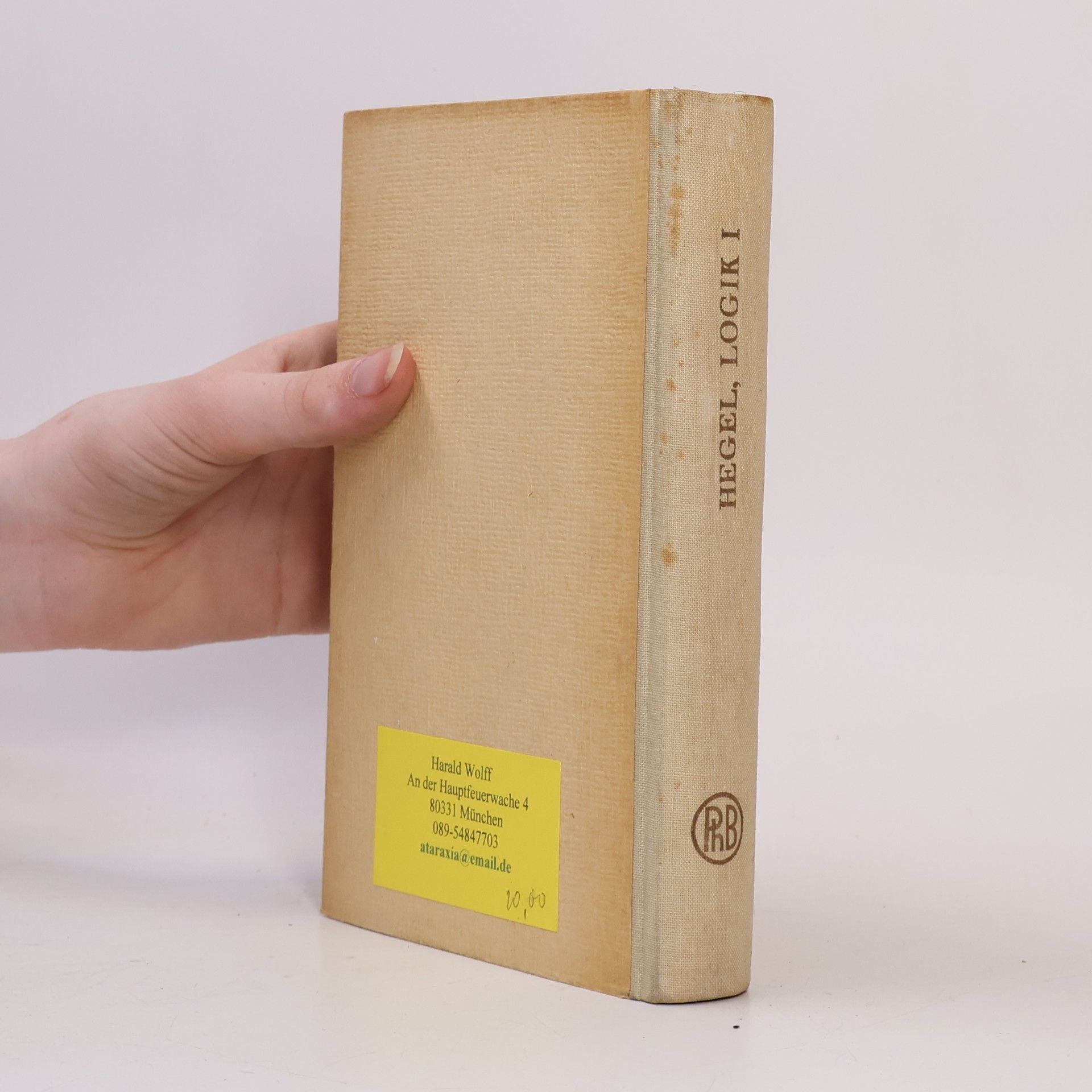 Georg Wilhelm Friedrich Hegel Wissenschaft der Logik