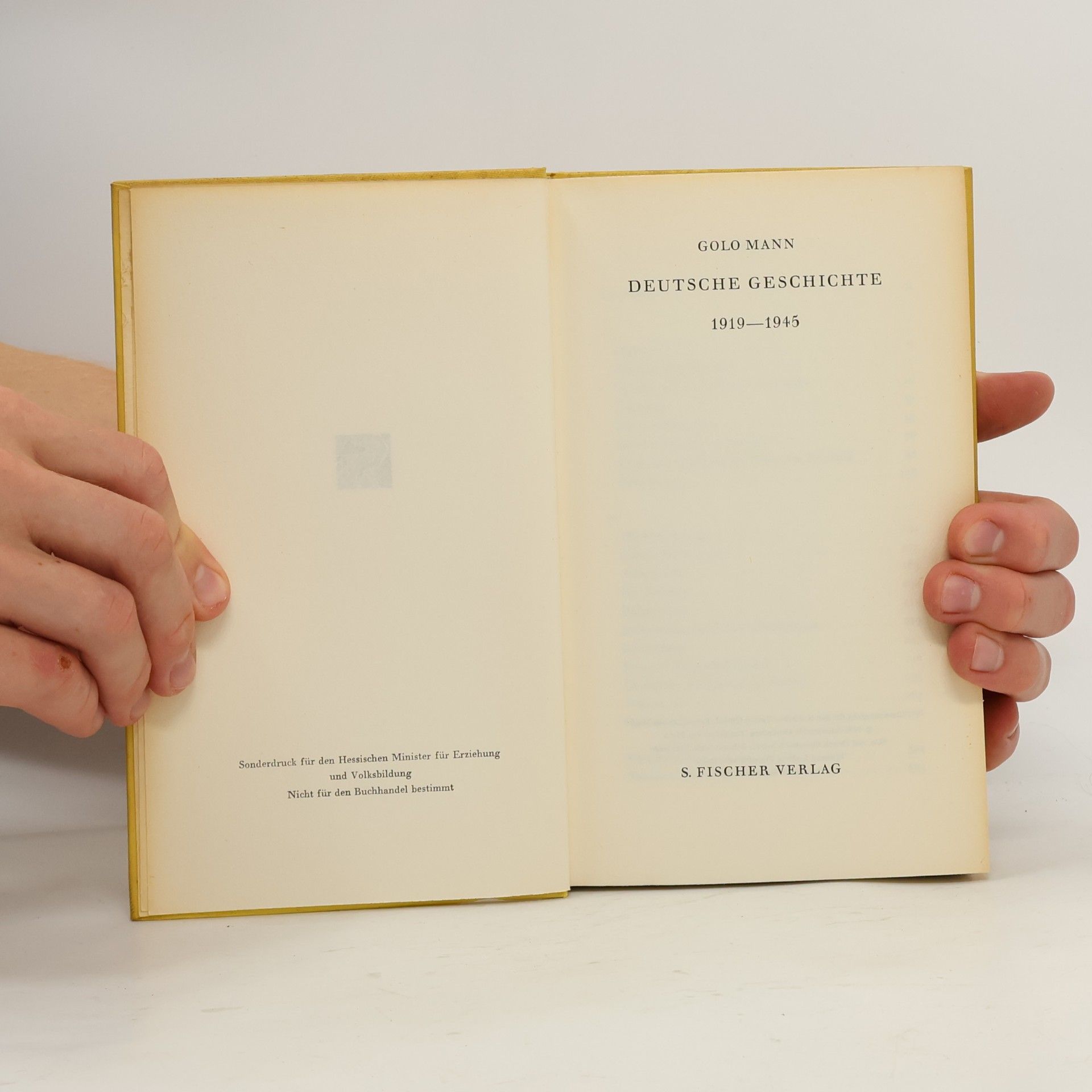 Golo Mann Deutsche Geschichte 1919-1945