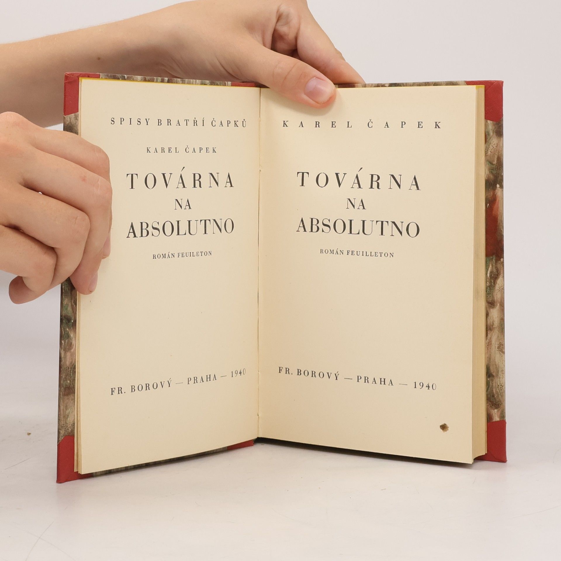 Karel Čapek Továrna na absolutno