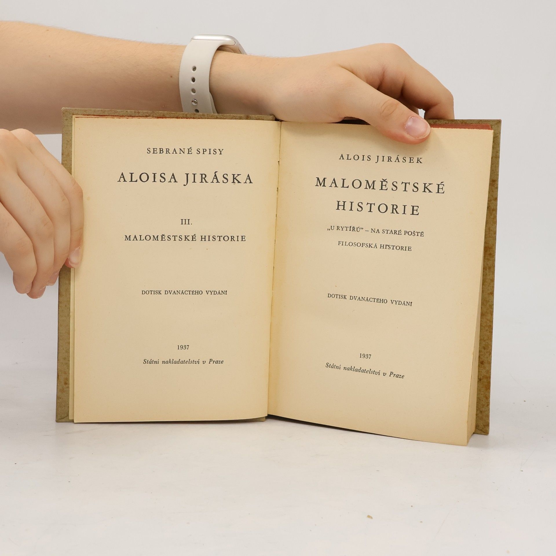 Alois Jirásek Maloměstské historie