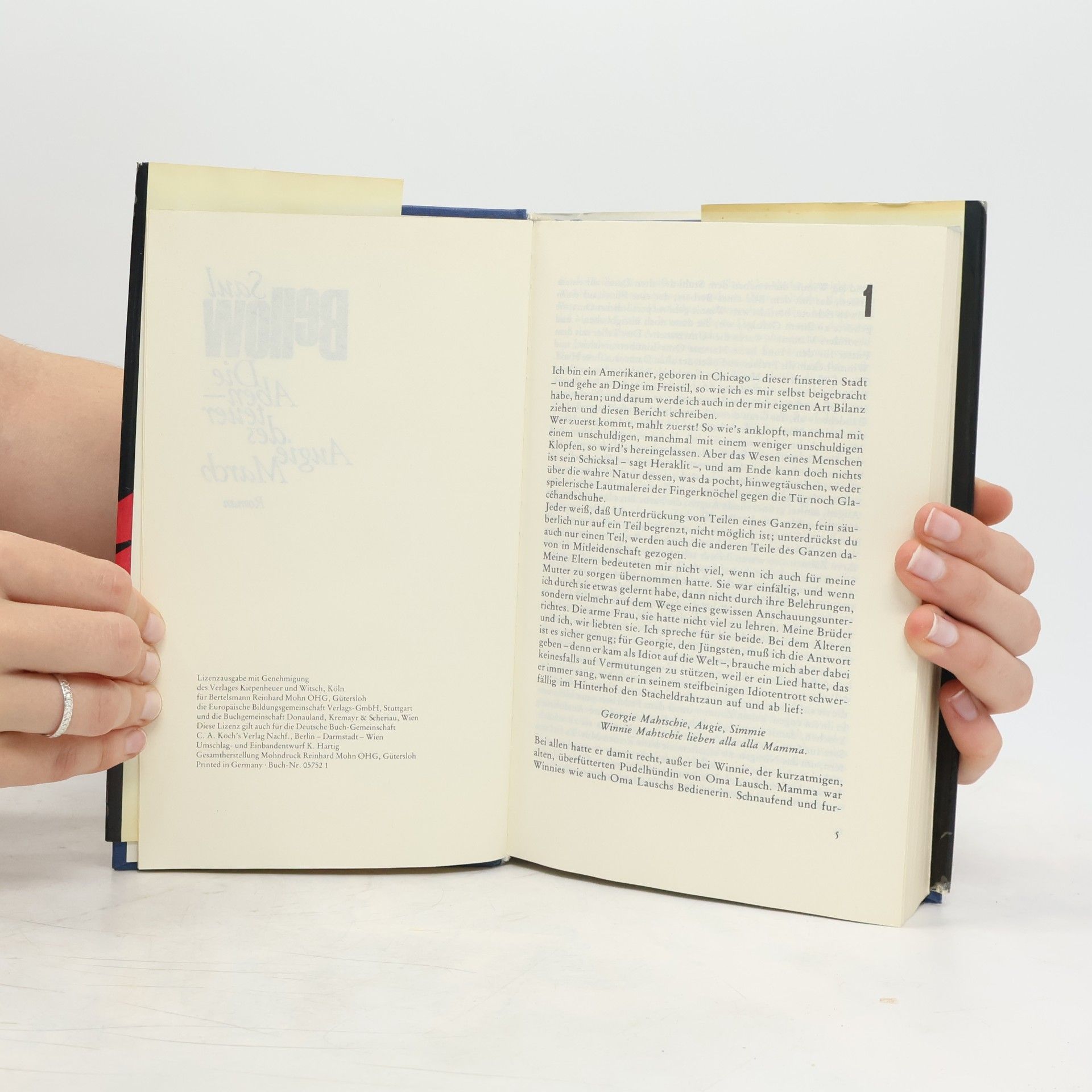Saul Bellow Die Abenteuer des Augie March