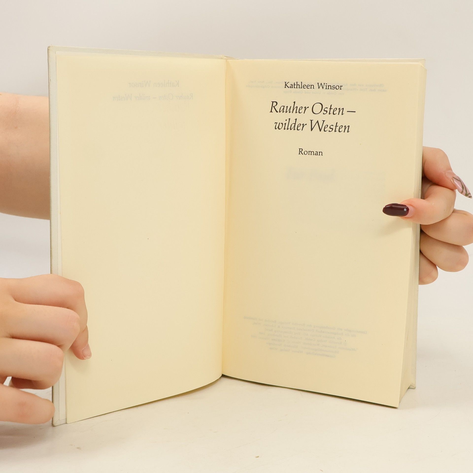 Kathleen Winsor Rauher Osten, wilder Westen