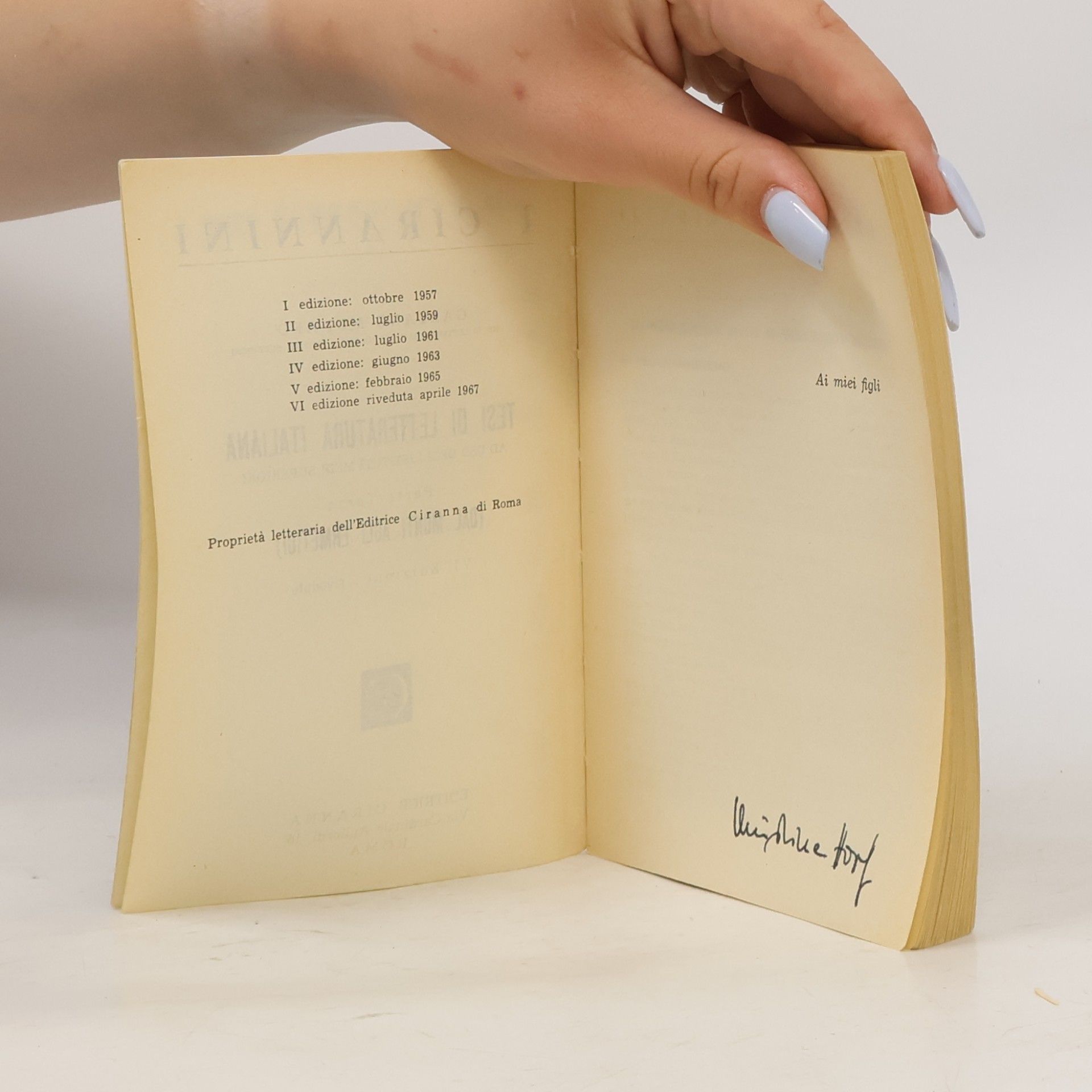Collectif d'auteurs Tesi di letteratura italiana