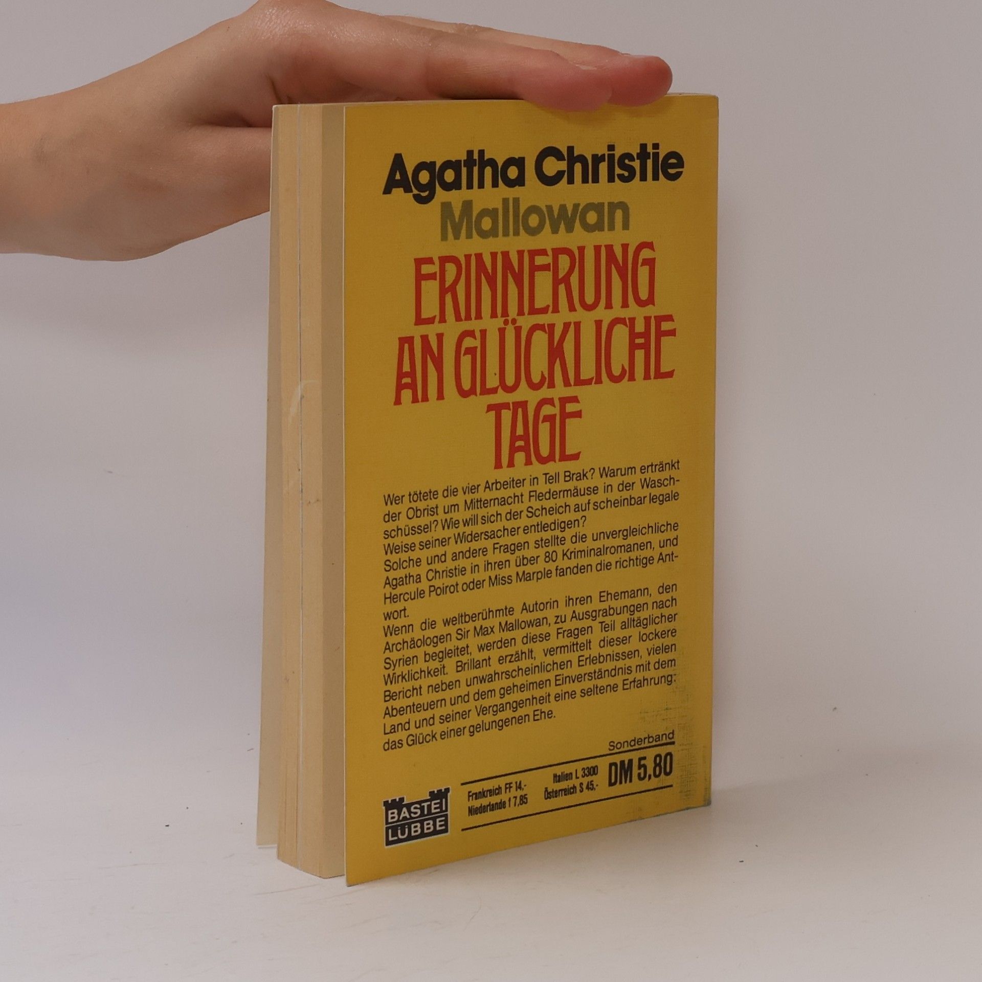 Agatha Christie Erinnerung an glückliche Tage