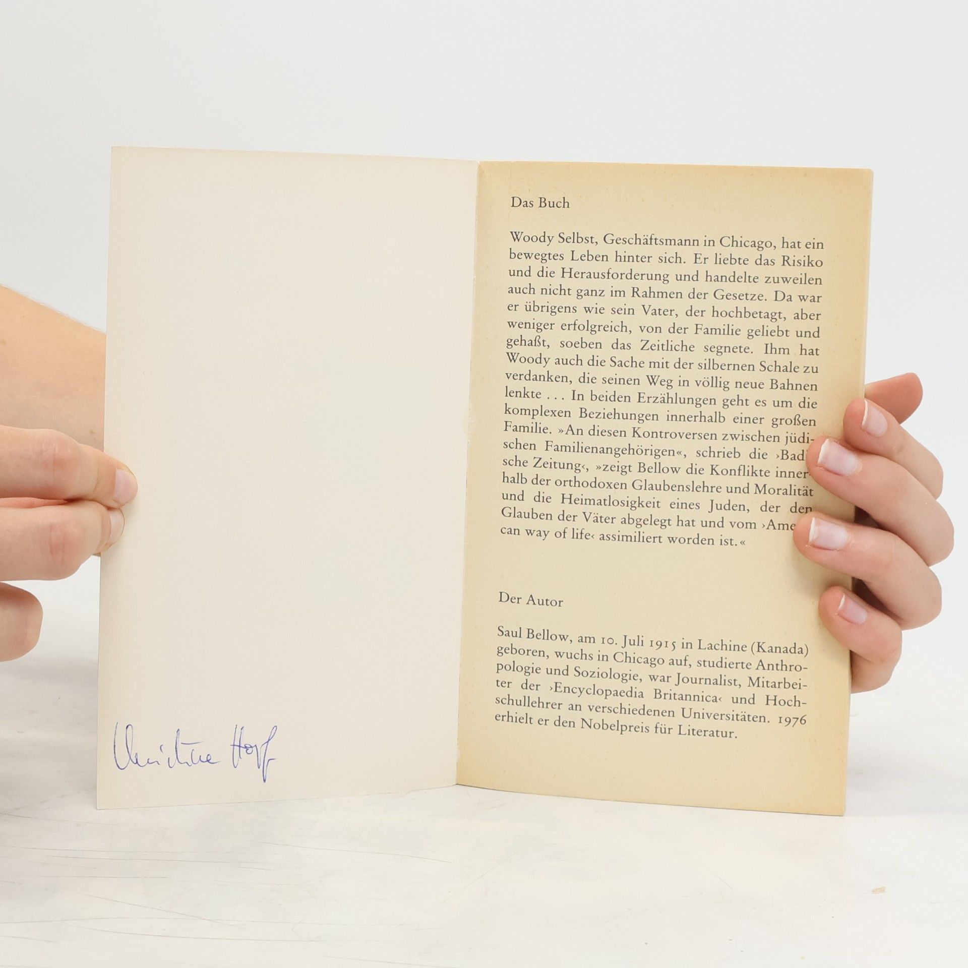 Saul Bellow Eine silberne Schale. Das alte System