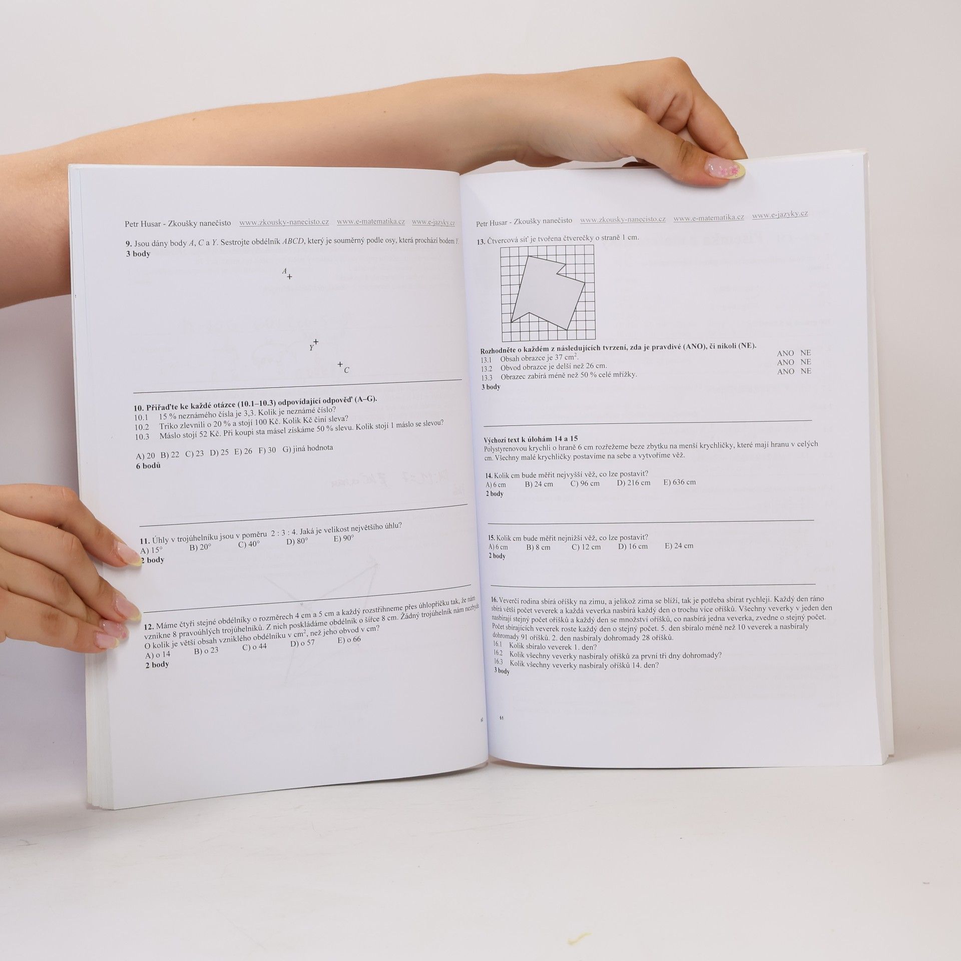 Petr Husar Testy z matematiky pro 7. třídu ke státním přijímacím zkouškám 1