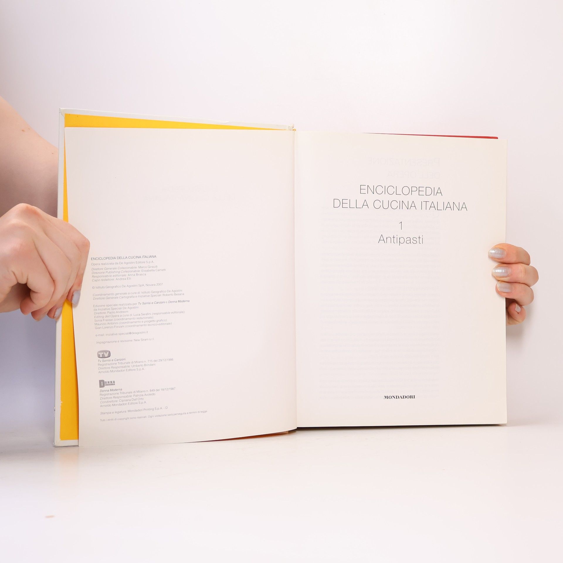 Arnoldo Mondadori L'Enciclopedia della Cucina Italiana. Antipasti 1