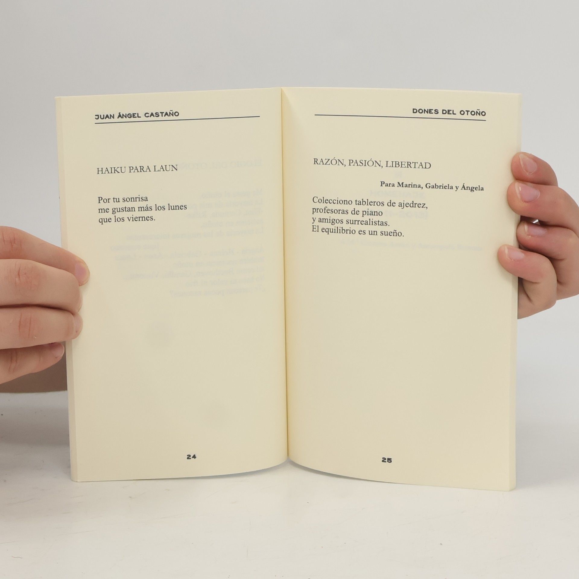 Juan Ángel Castaño López Lunara poesía plaquette - 8: Dones del otoño