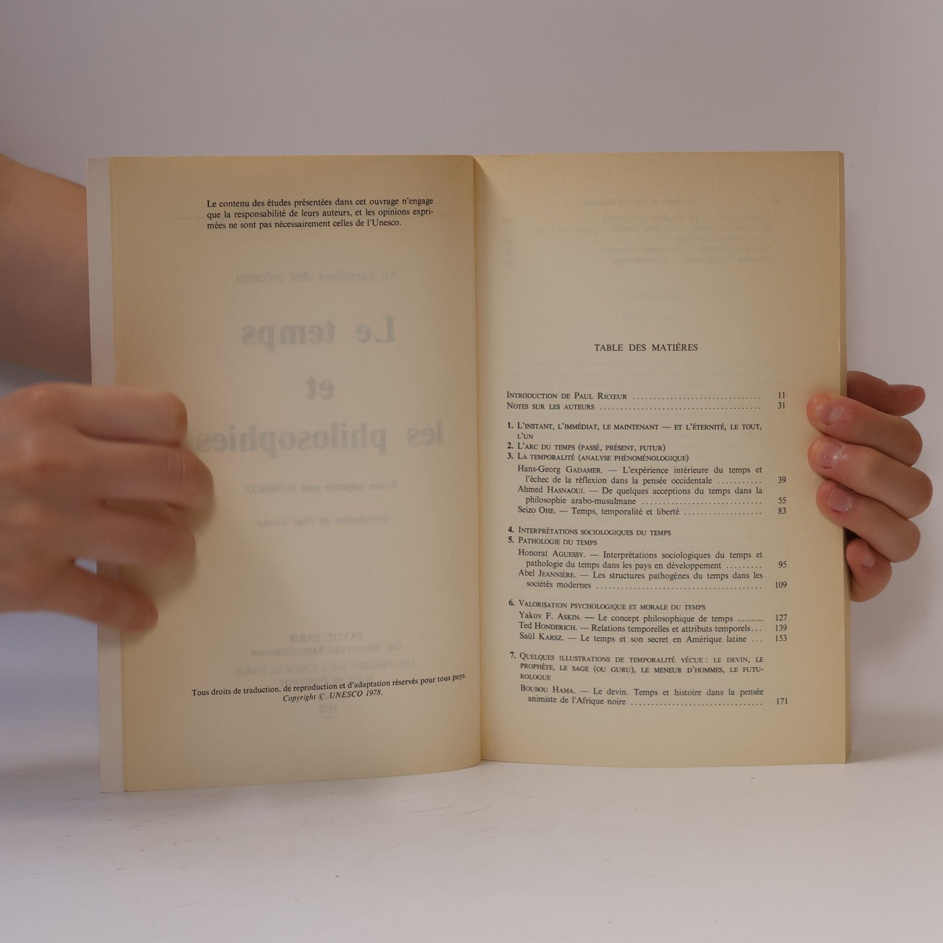 Paul Ricœur Le Temps et les philosophies
