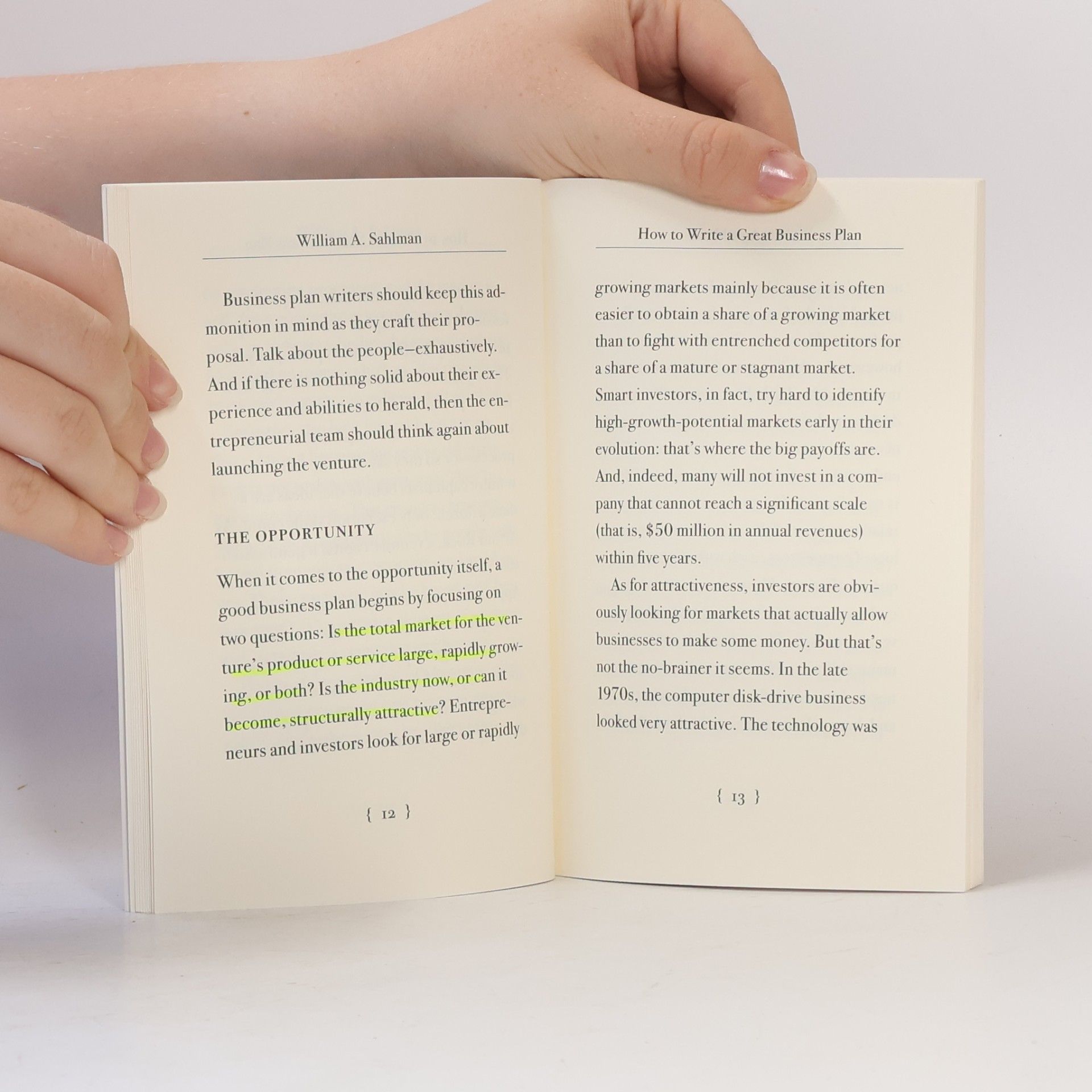 William Andrews Sahlman Harvard Business Review Classics: How to Write a Great Business Plan