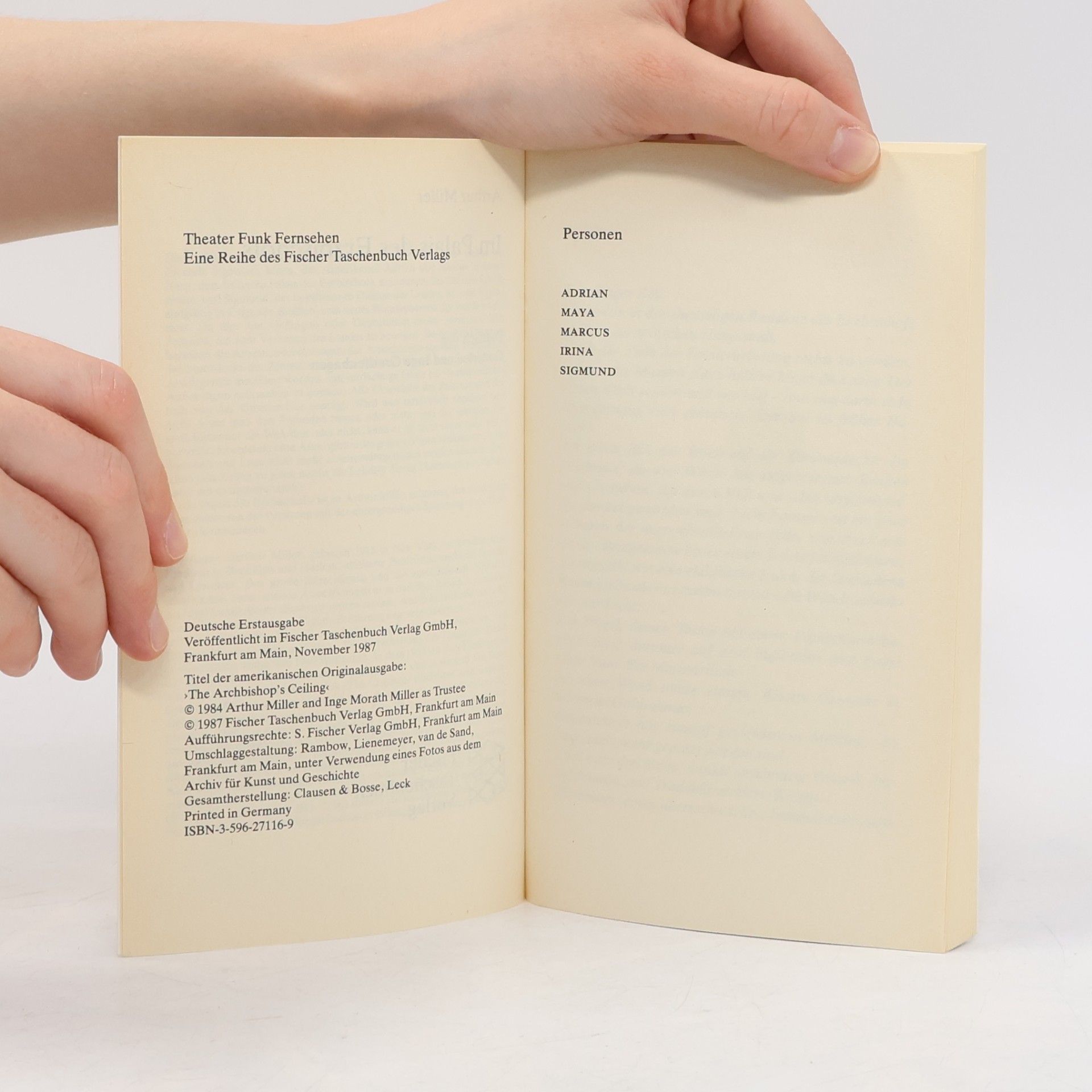 Arthur Miller Fischer Taschenbücher: Palais des Erzbischofs