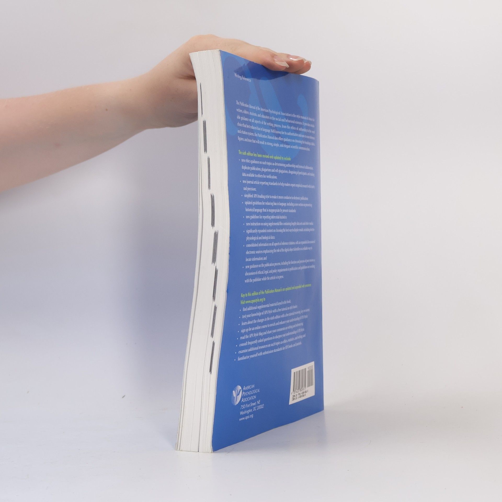 American Psychological Association Publication Manual of the American Psychological Association (Sixth Edition)