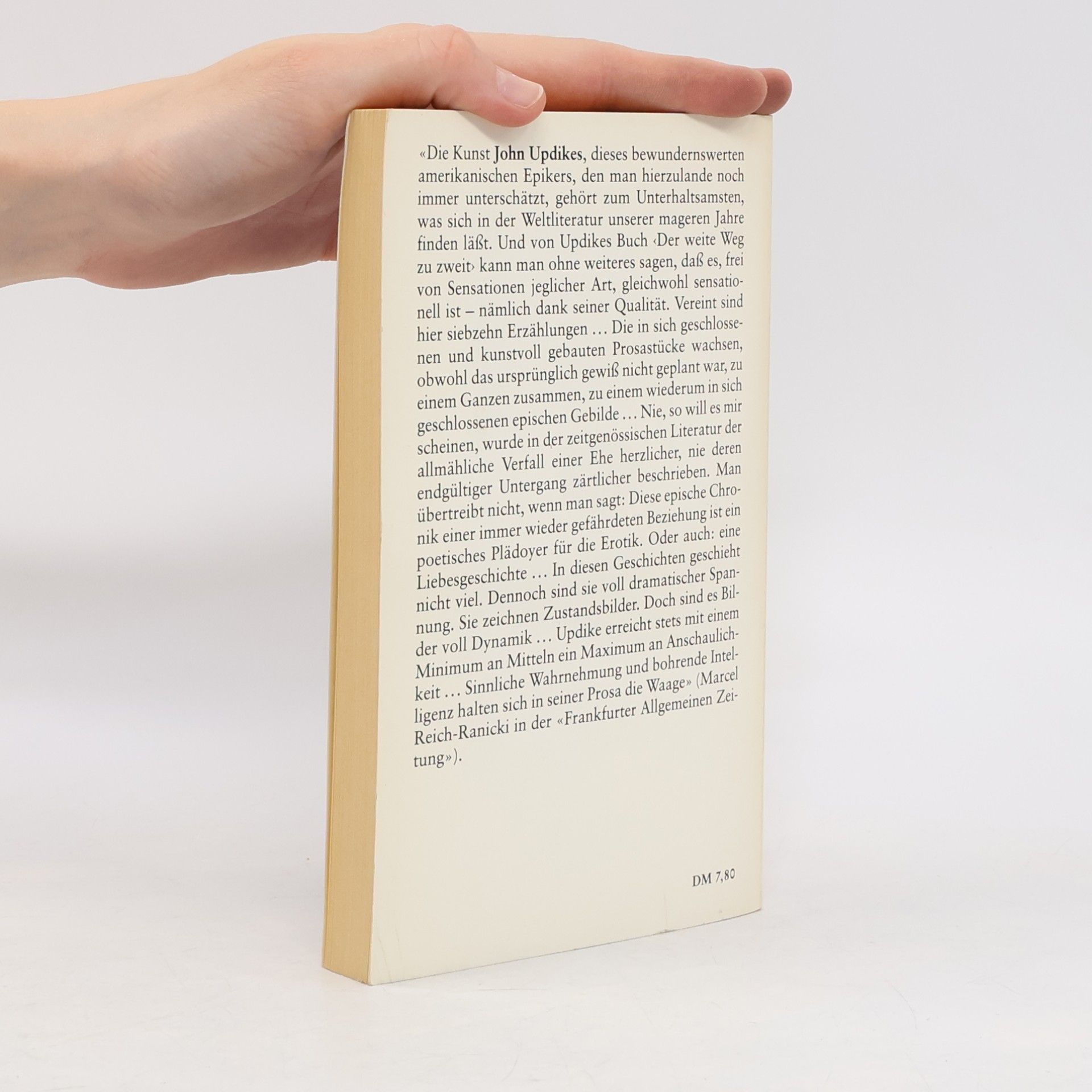 John Updike Der weite Weg zu zweit