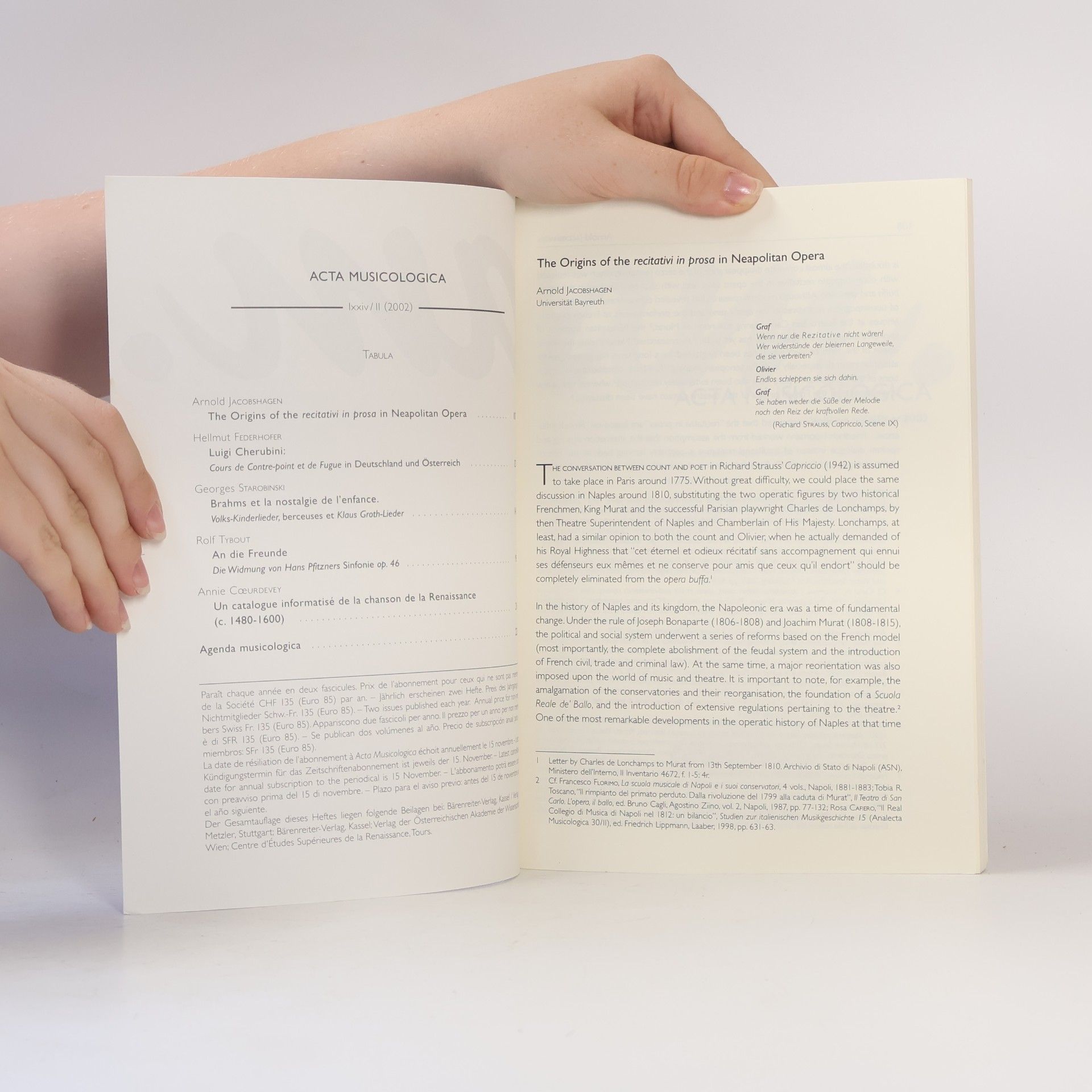 Various authors Am. Acta musicologica. LXXIV II/2002