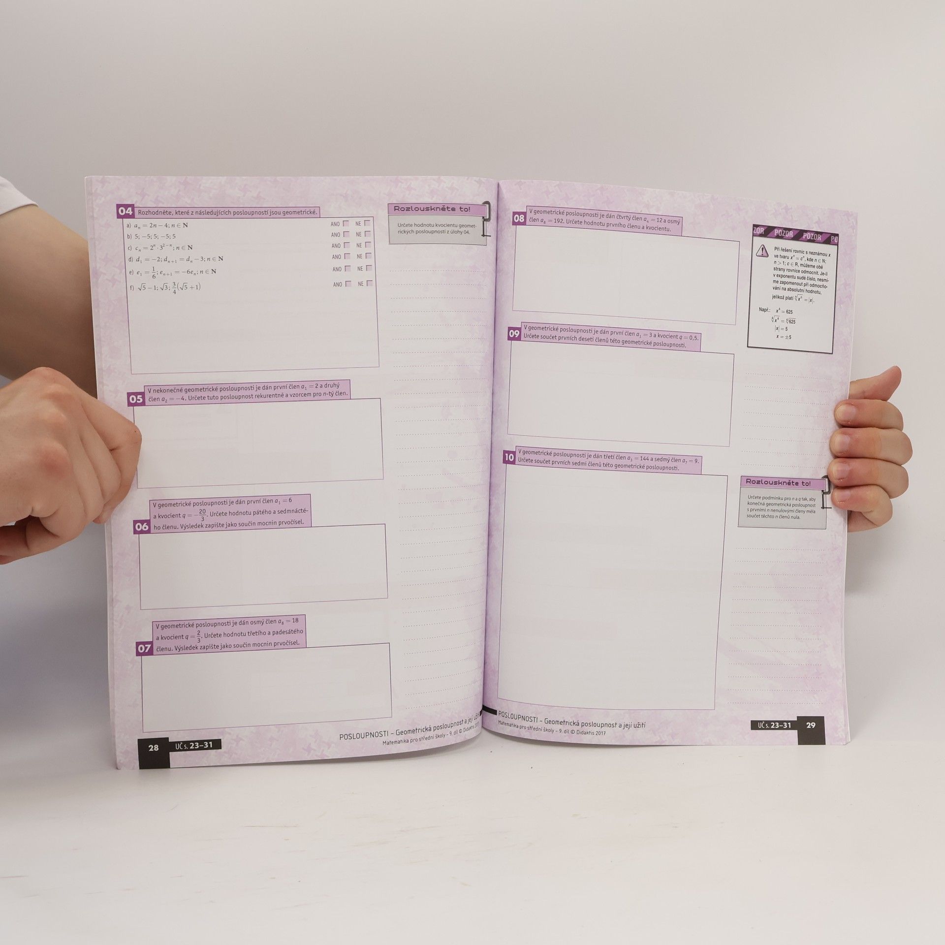Petr Kozák Matematika pro střední školy. 9. díl, Posloupnosti, řady, finanční matematika