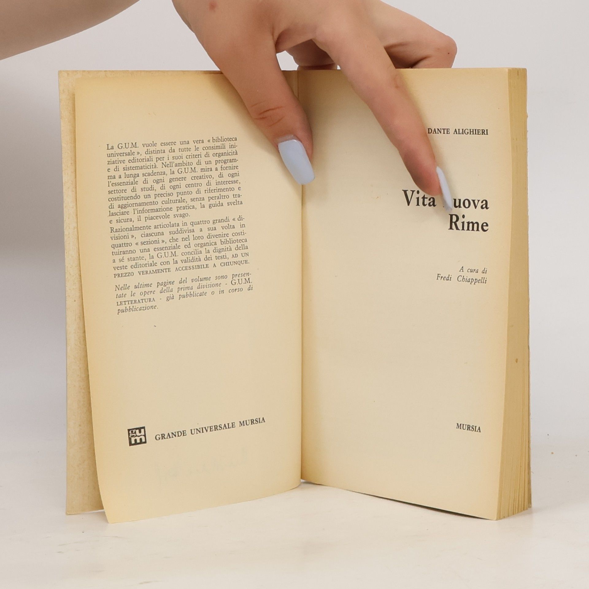 Dante Alighieri VITA NUOVA RIME