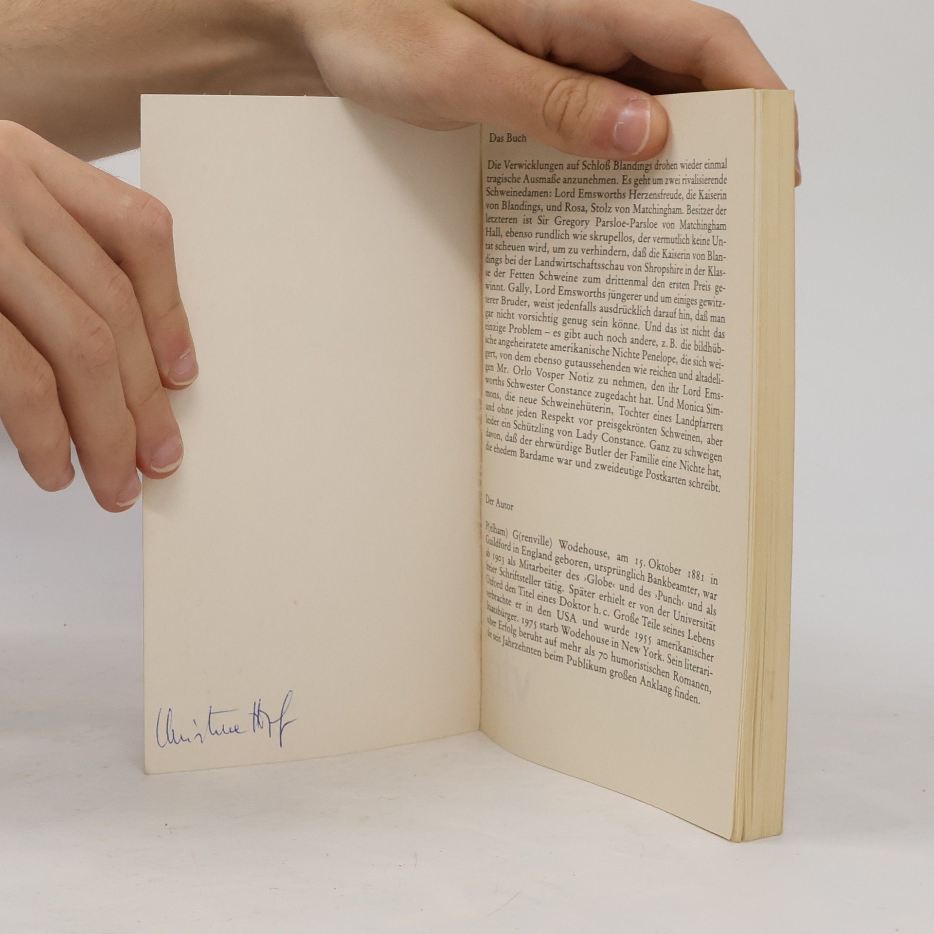 Pelham Wodehouse Schwein oder Nichtschwein