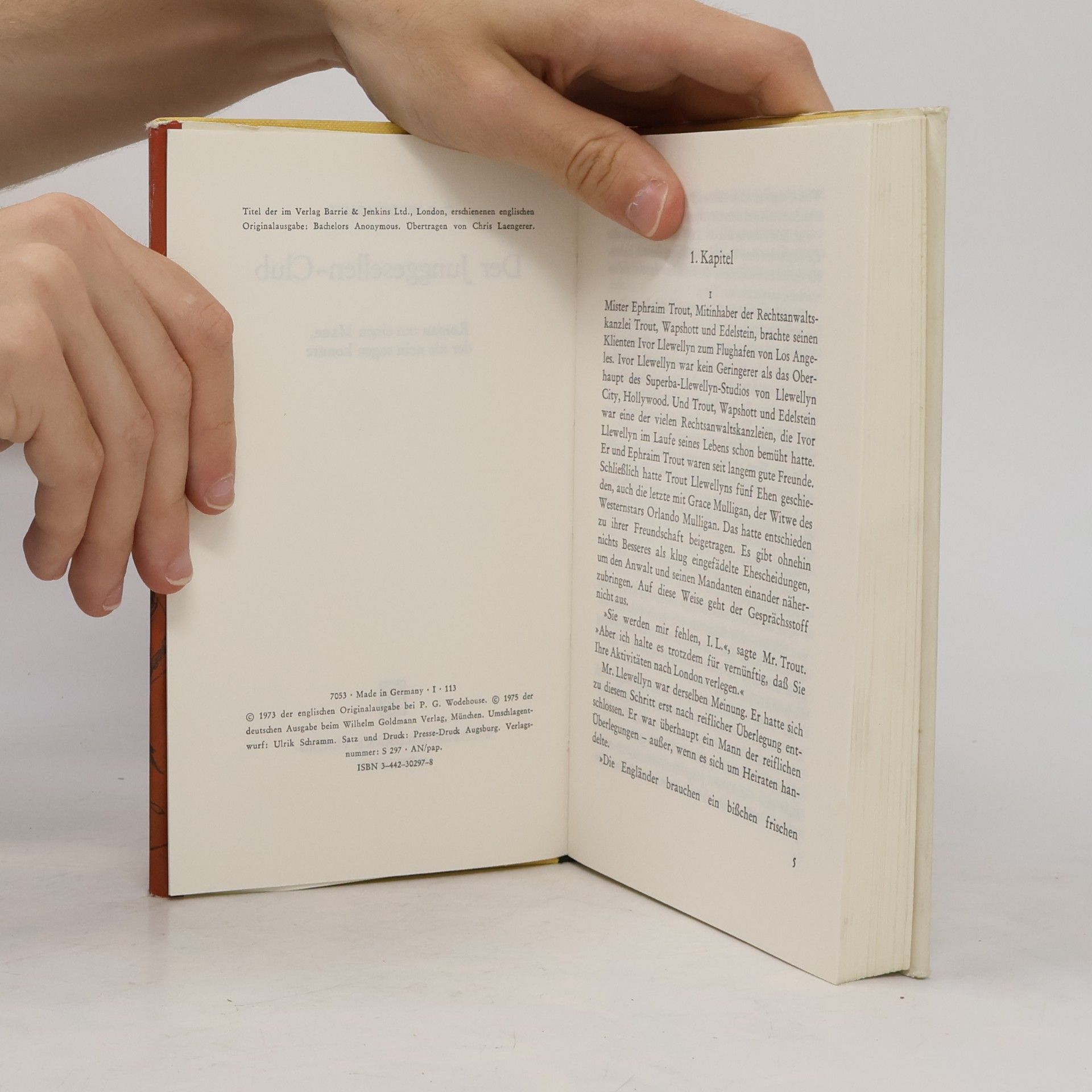 P. G. Wodehouse Der Junggesellen-Club