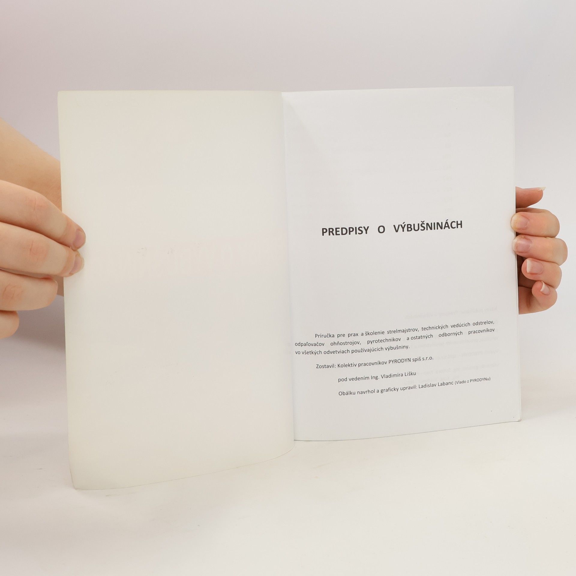 Autorenkollektiv Predpisy o výbušninách