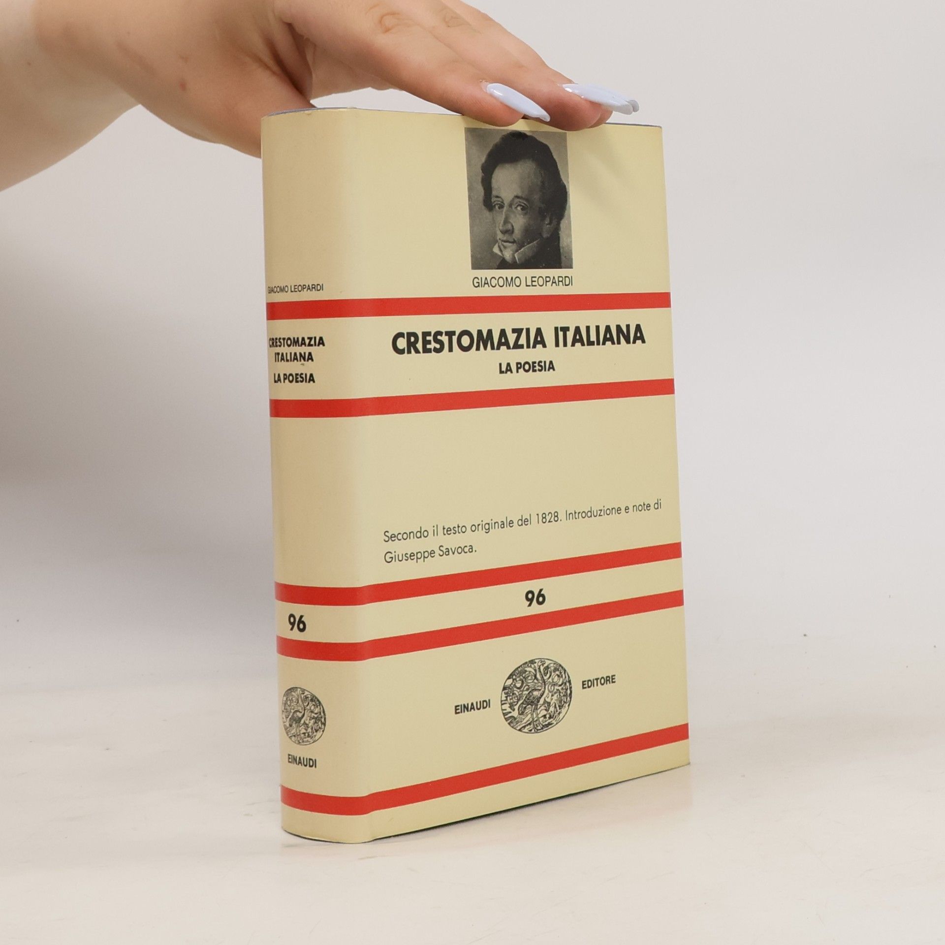 Giacomo Leopardi Crestomania italiana la poesia 96