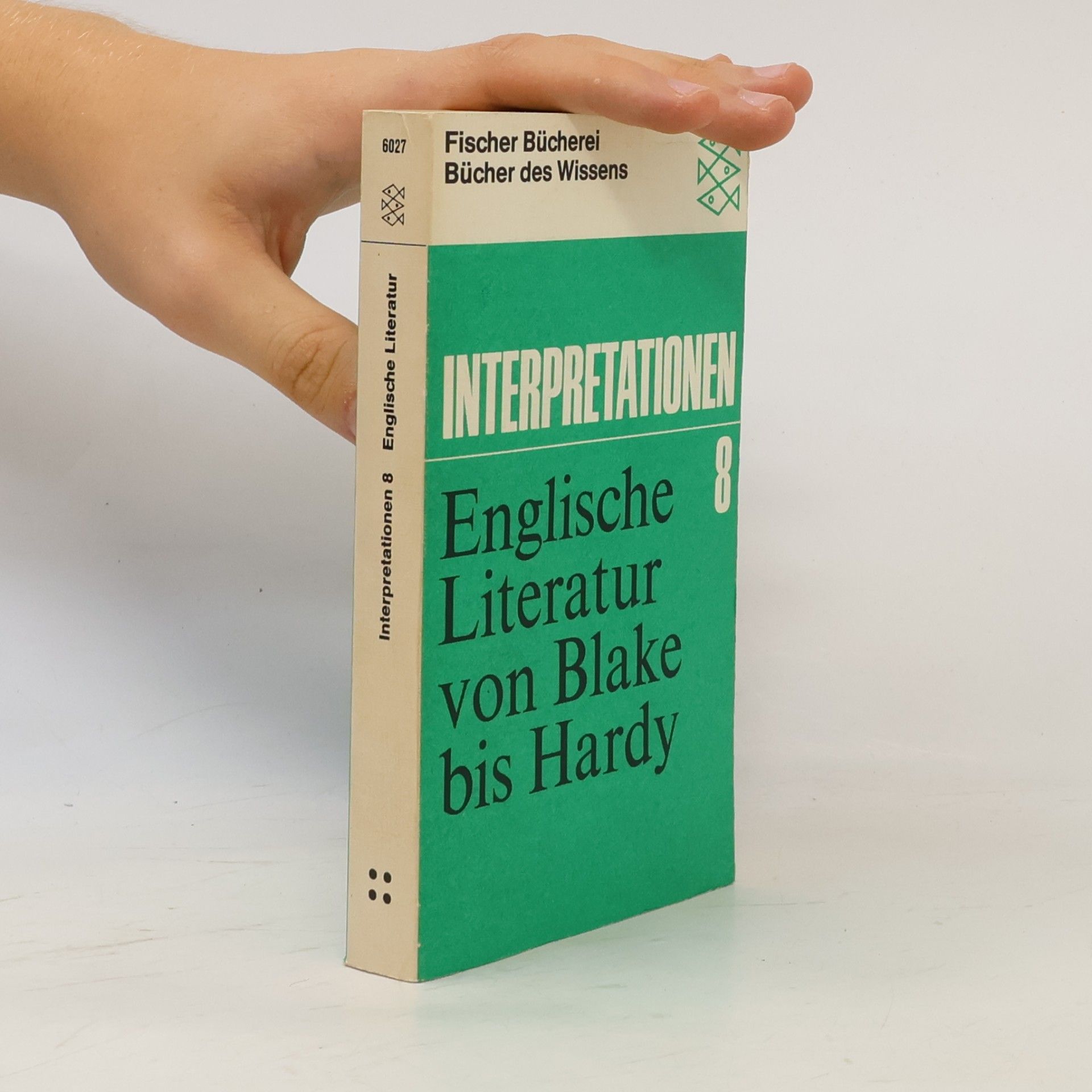 Willi Erzgräber Interpretationen 8. Englische Literatur von Blake bis Hardy