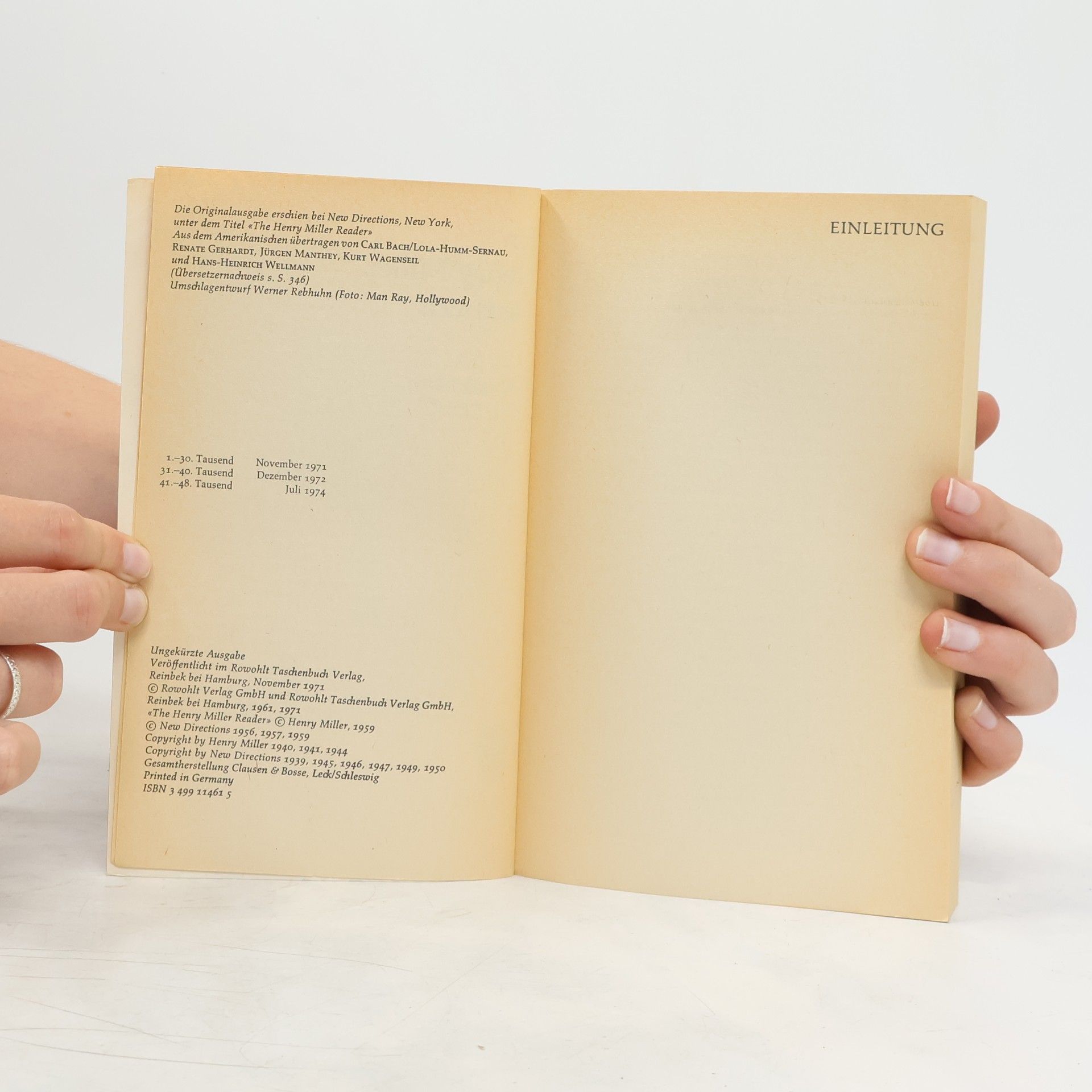 Henry Miller Ein Henry Miller Lesebuch