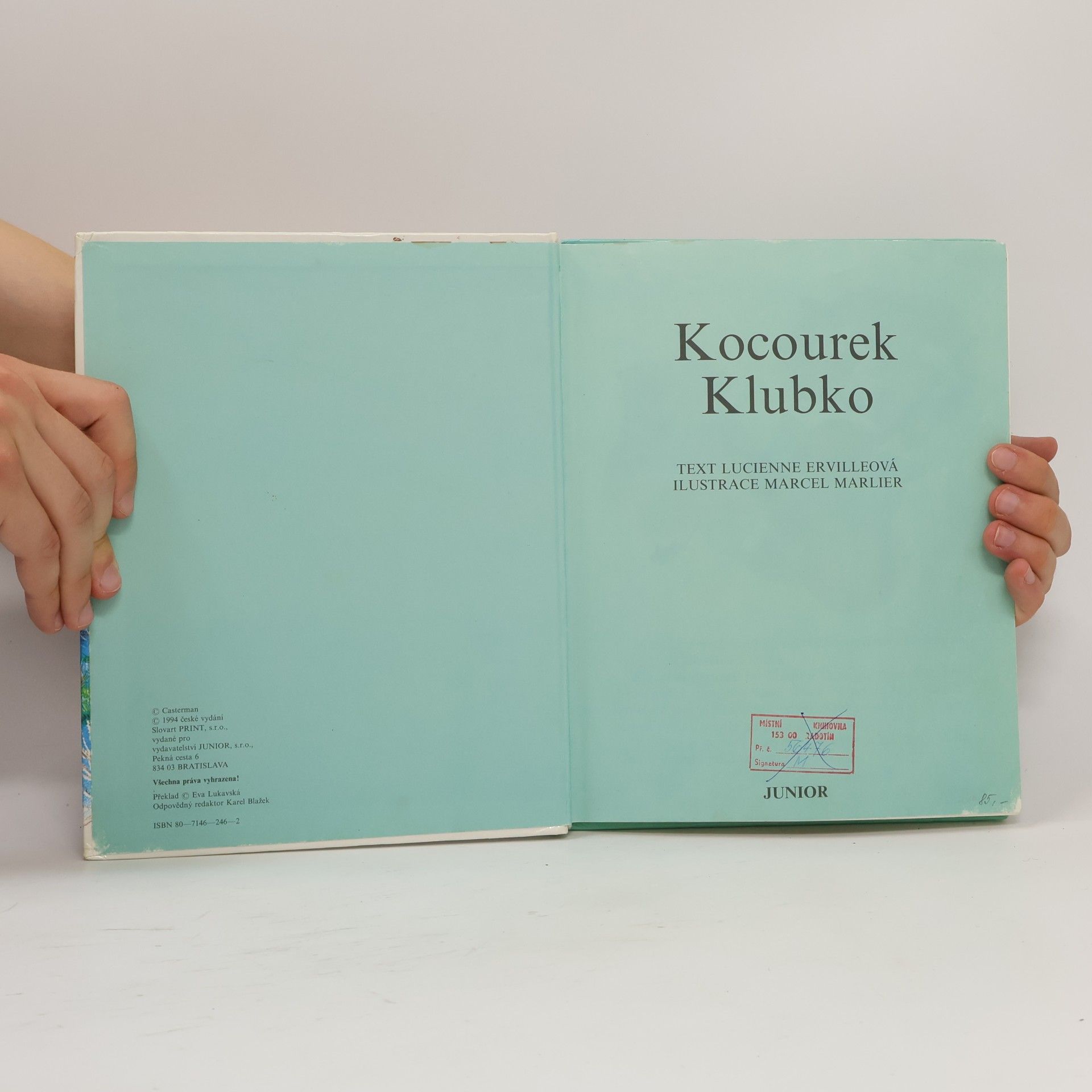 Erville Lucienne Kocourek Klubko