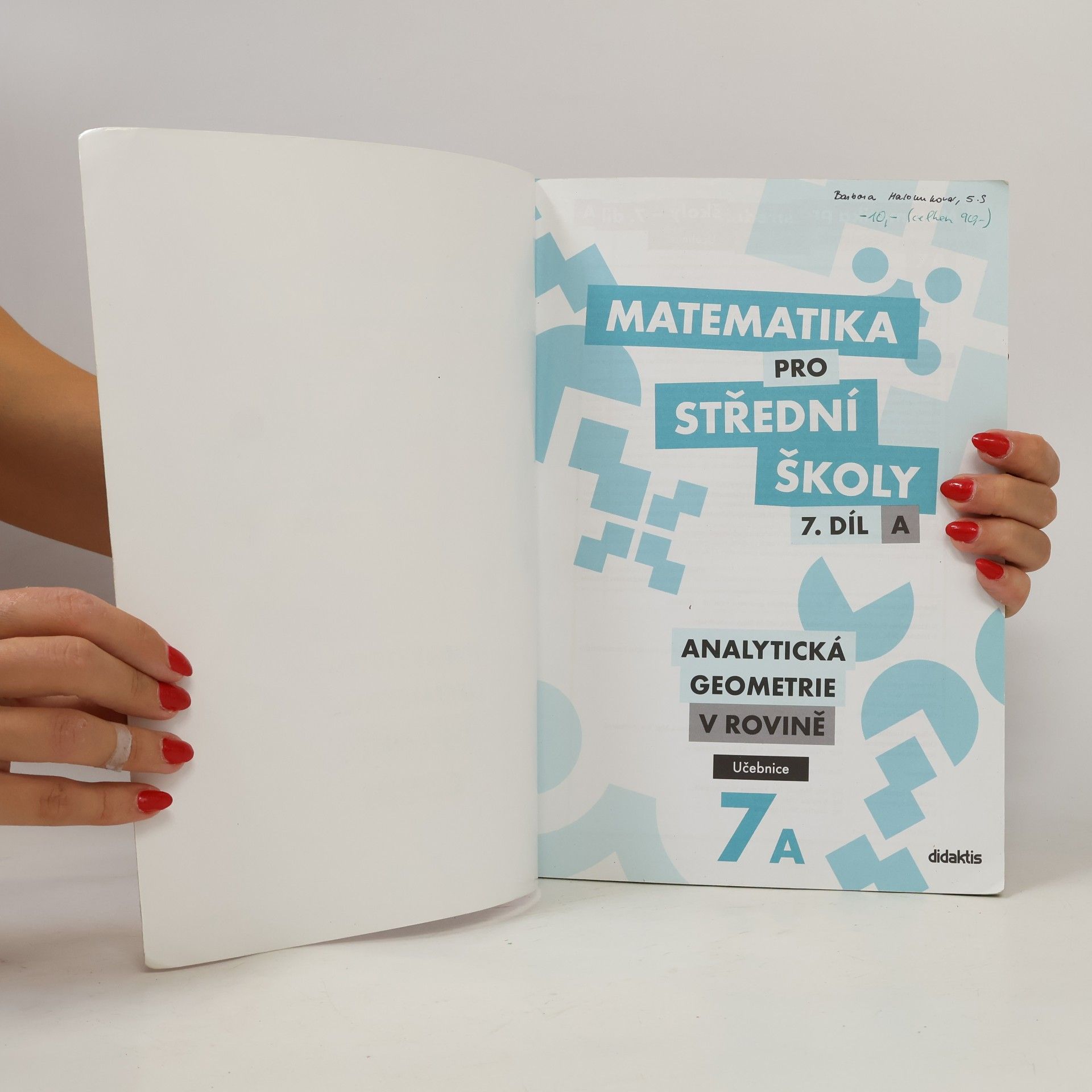 Jan Vondra Matematika pro střední školy. 7. díl A, Analytická geometrie v rovině