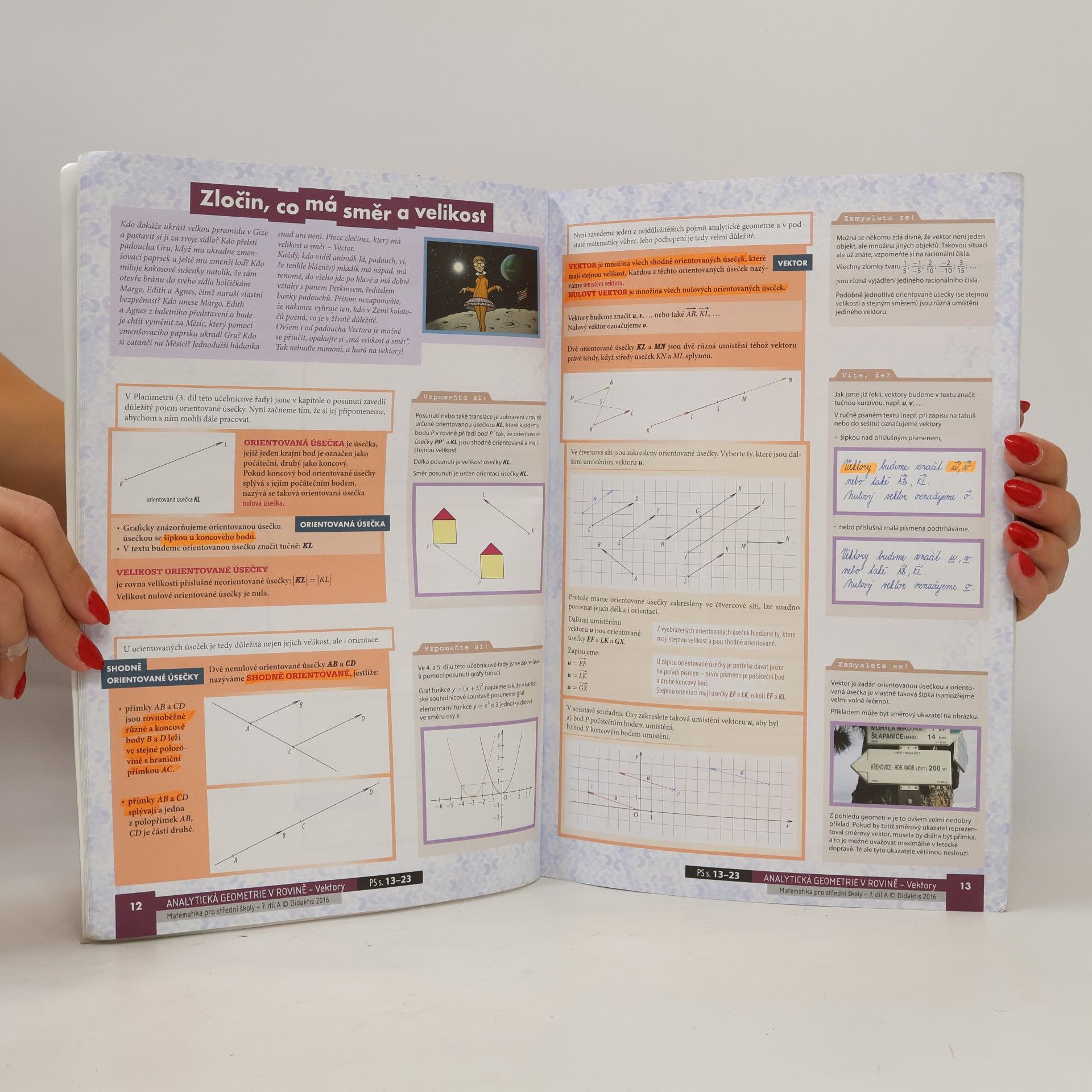 Jan Vondra Matematika pro střední školy. 7. díl A, Analytická geometrie v rovině