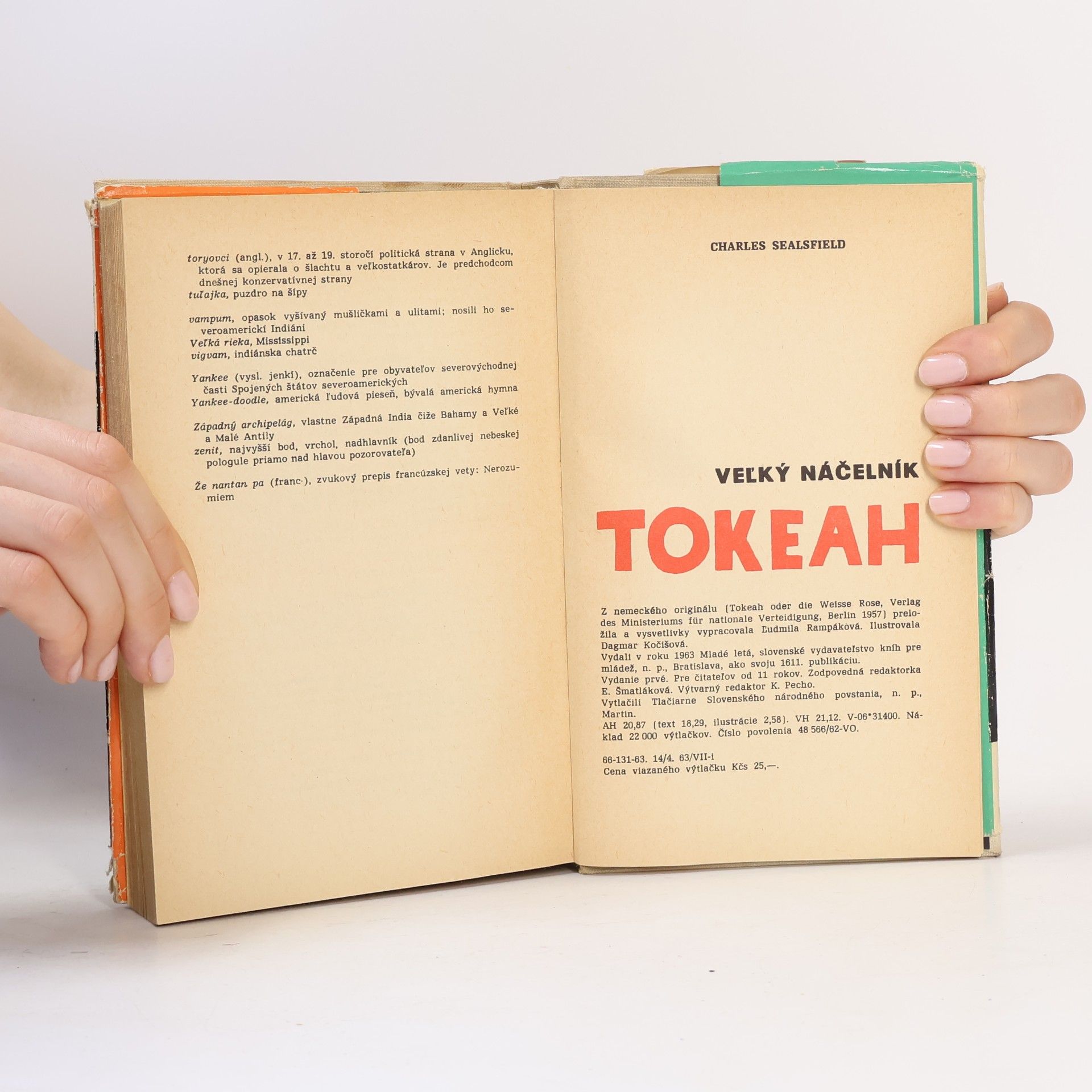 Charles Sealsfield Veľký náčelník Tokeah