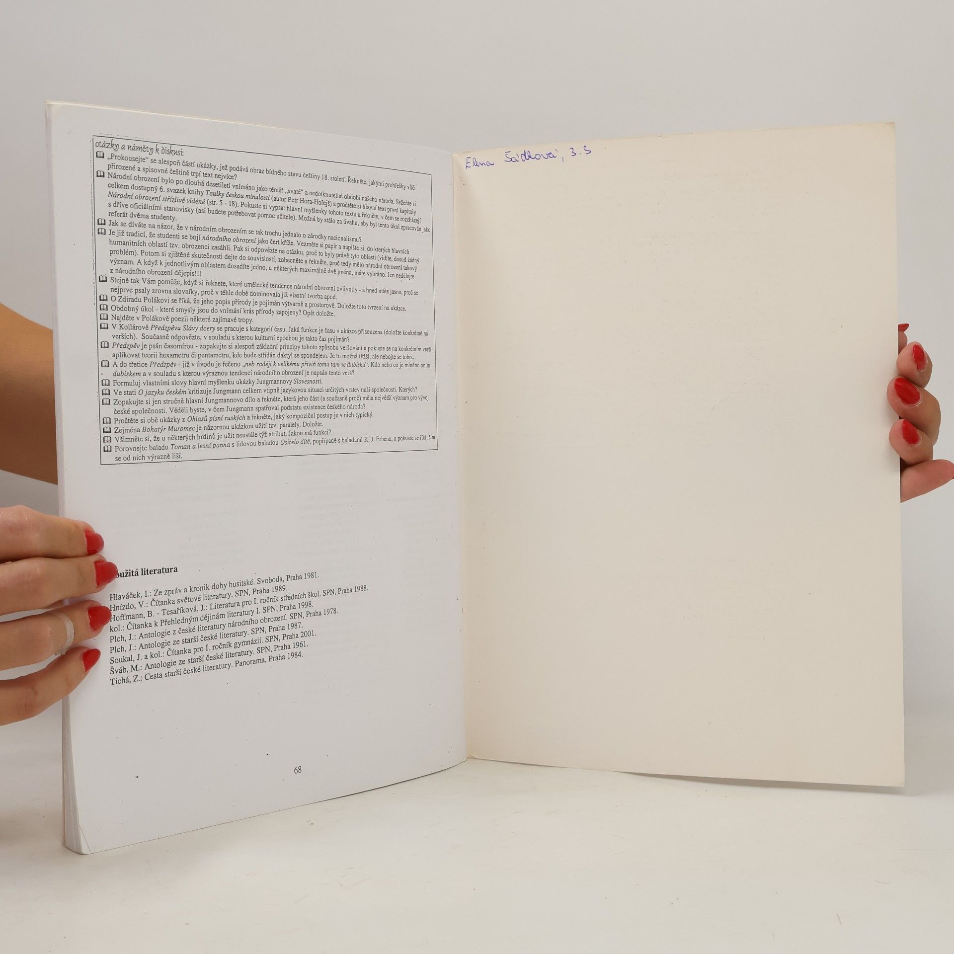Vladimír Prokop Čítanka k Dějinám literatury od starověku do počátku 19. století