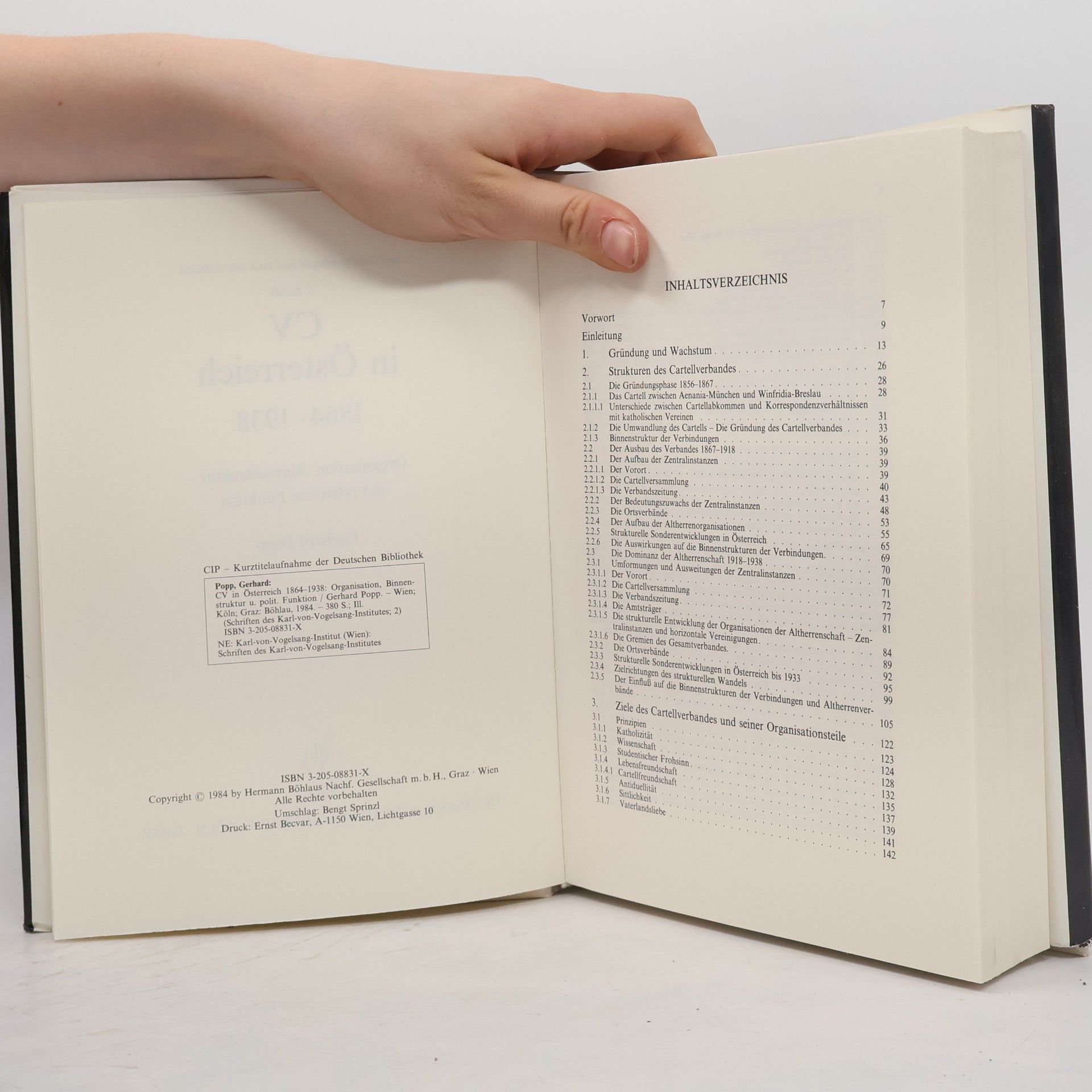 Gerhard Popp Schriften des Karl von Vogelsang-Institutes: CV in Österreich 1864 - 1938