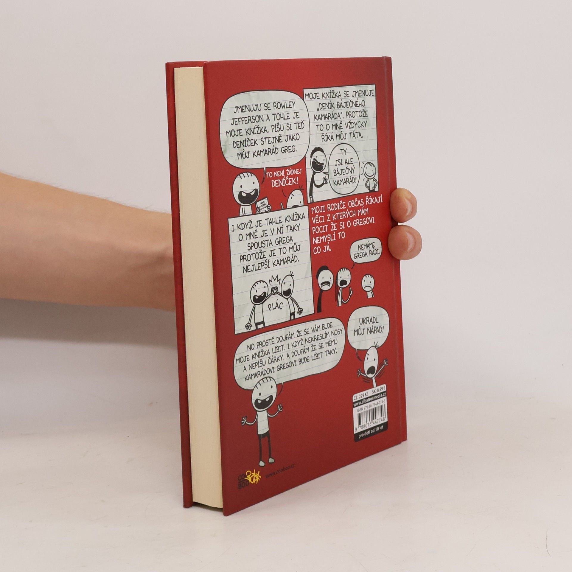 Jeff Kinney Deník báječného kamaráda. Píše Rowley Jefferson
