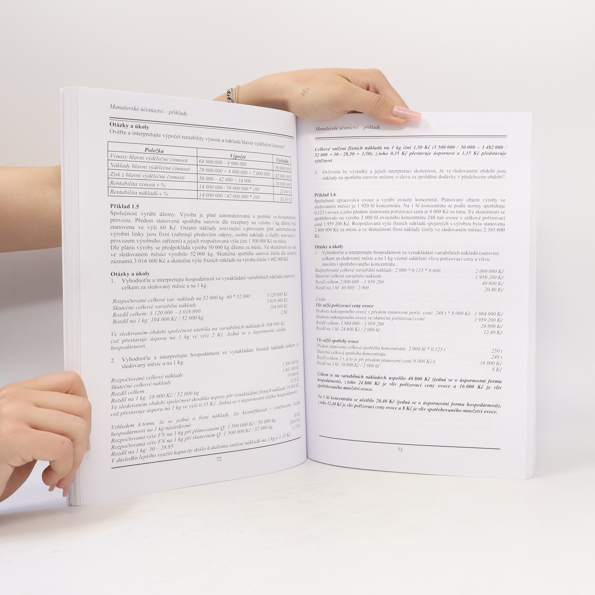 Libuše Šoljaková Manažerské účetnictví - případové studie a příklady pro bakalářské studium