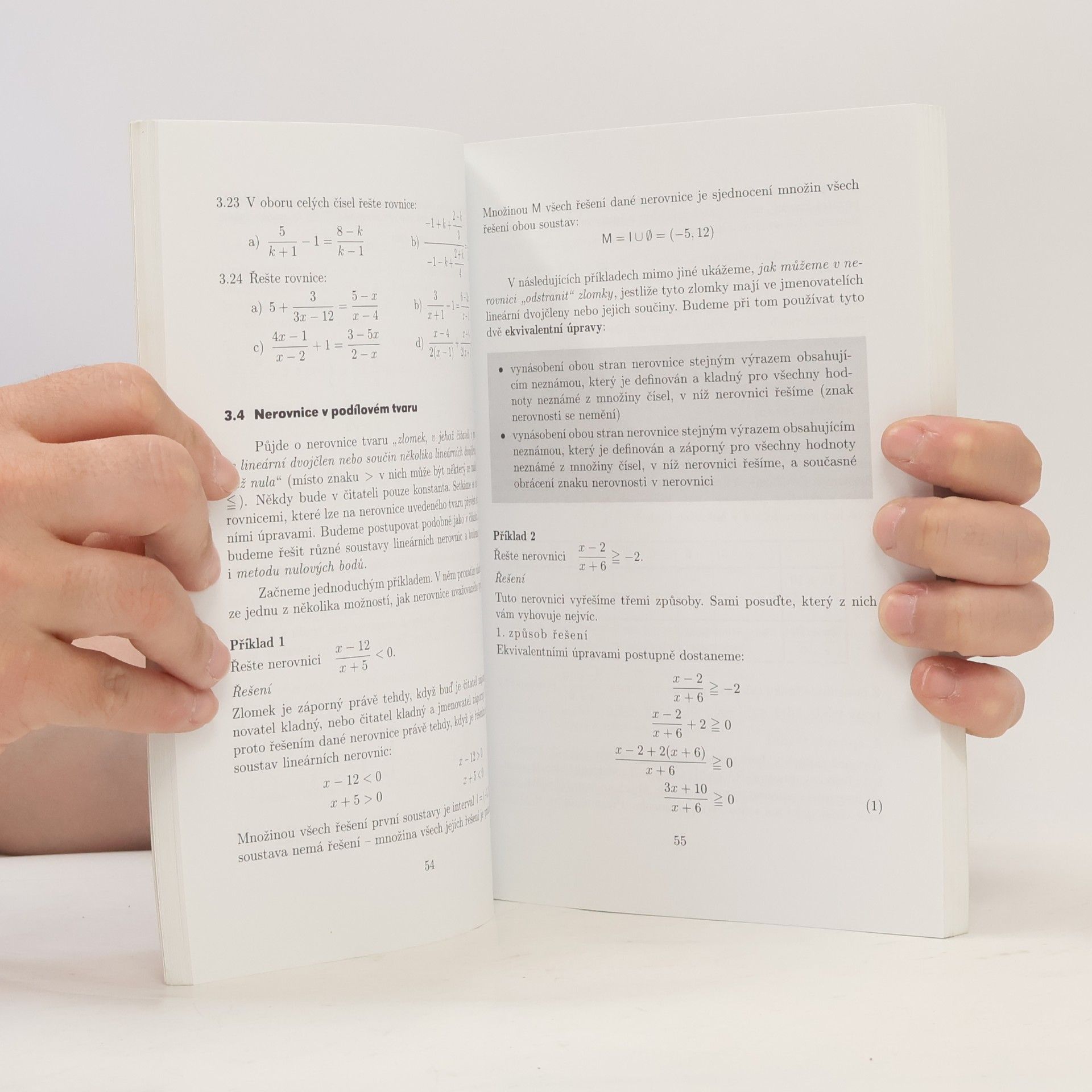 Jura Charvát Matematika pro gymnázia. Rovnice a nerovnice