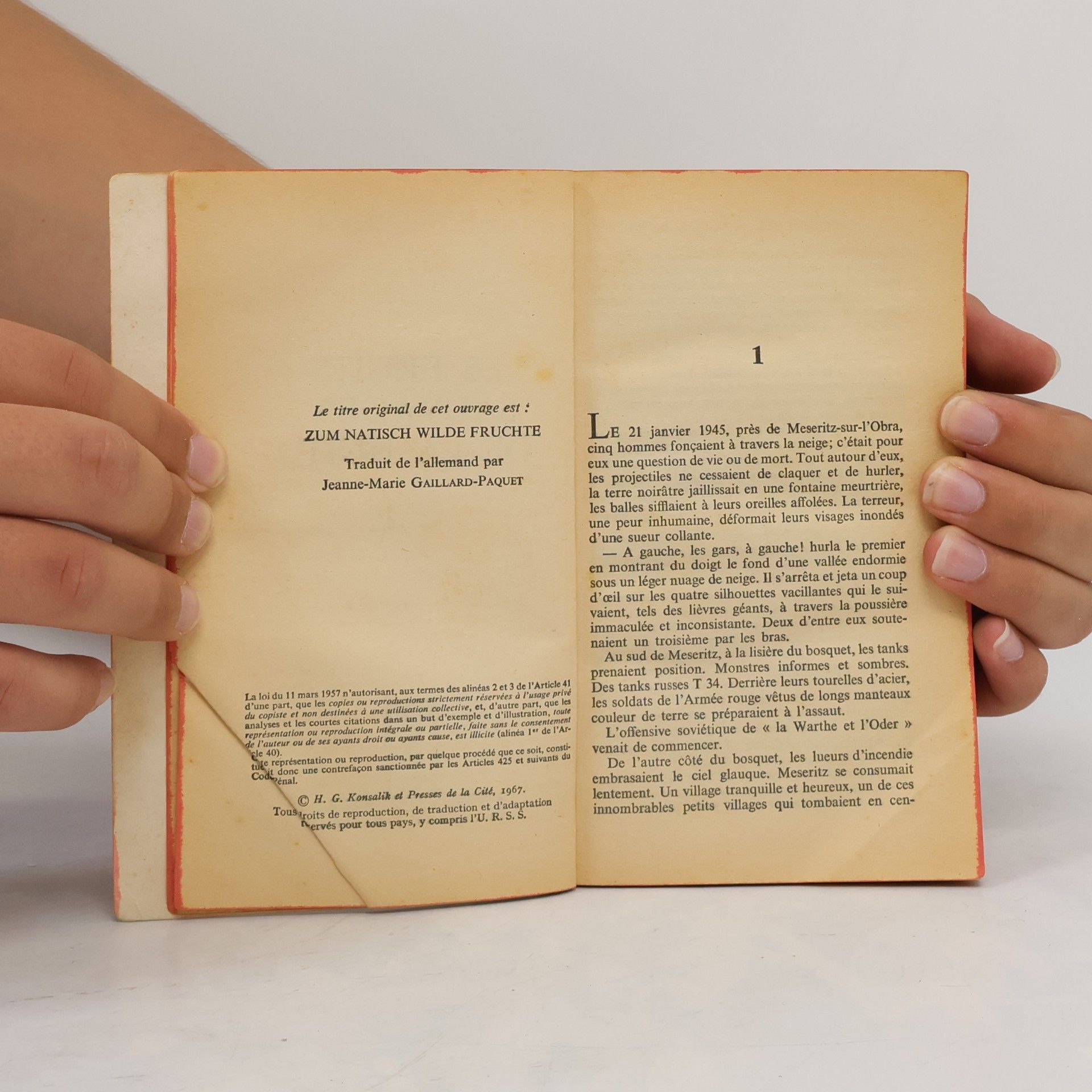 Heinz G. Konsalik Les Fruits sauvages de la nuit