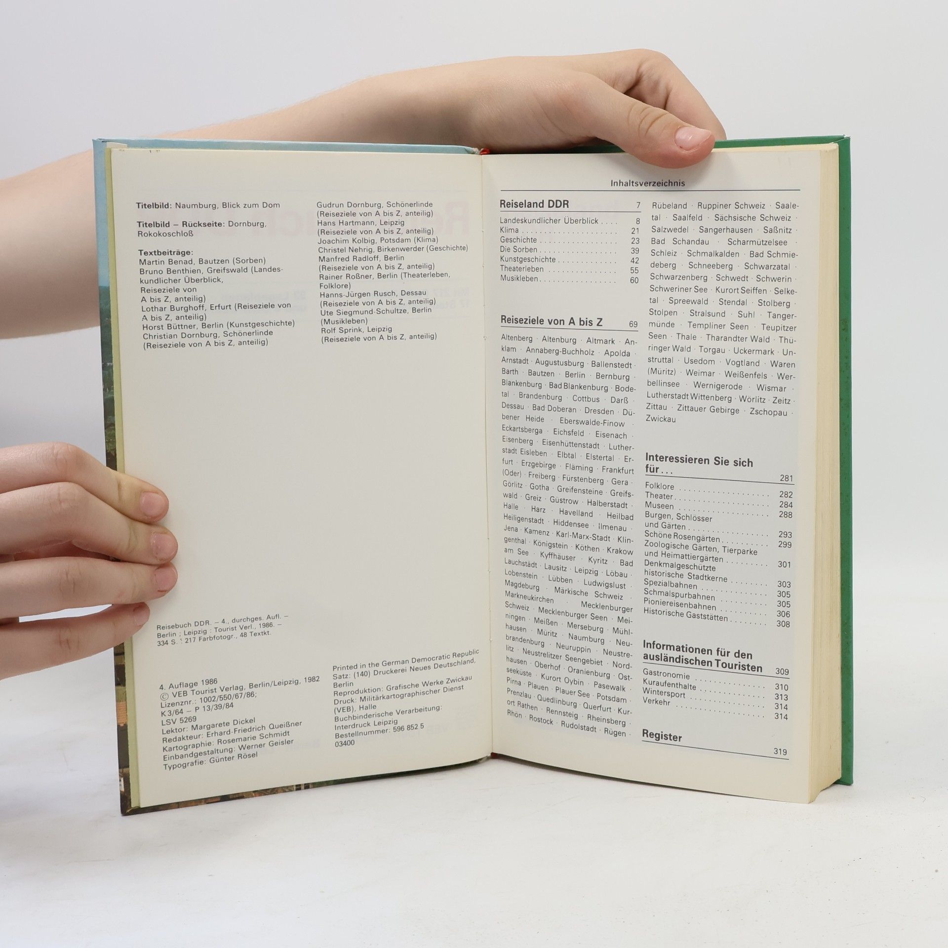 Various authors Reisebuch DDR