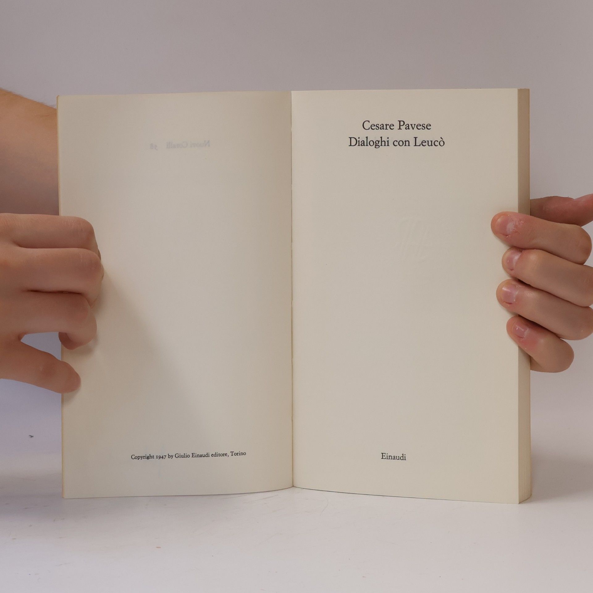 Cesare Pavese Dialoghi con Leucò