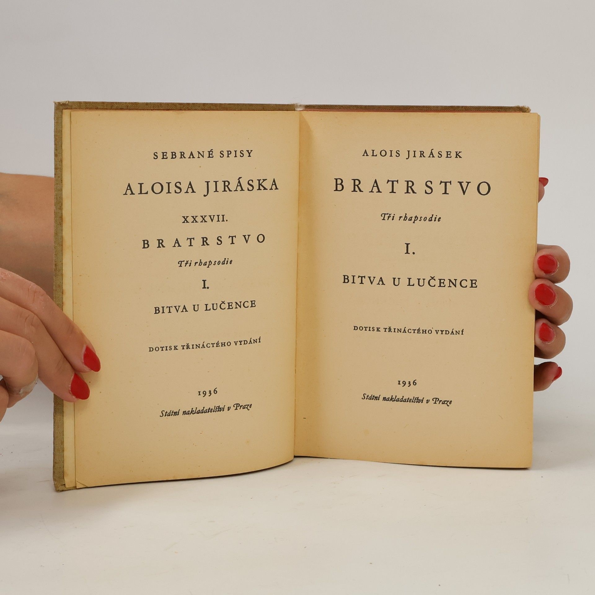 Alois Jirásek Bratrstvo I.