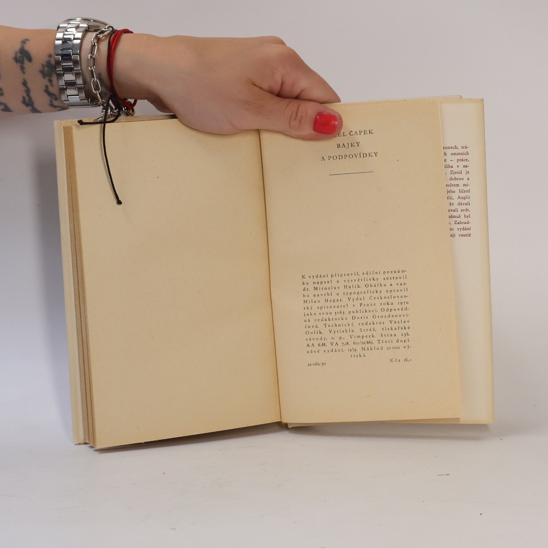 Karel Čapek Bajky a podpovídky