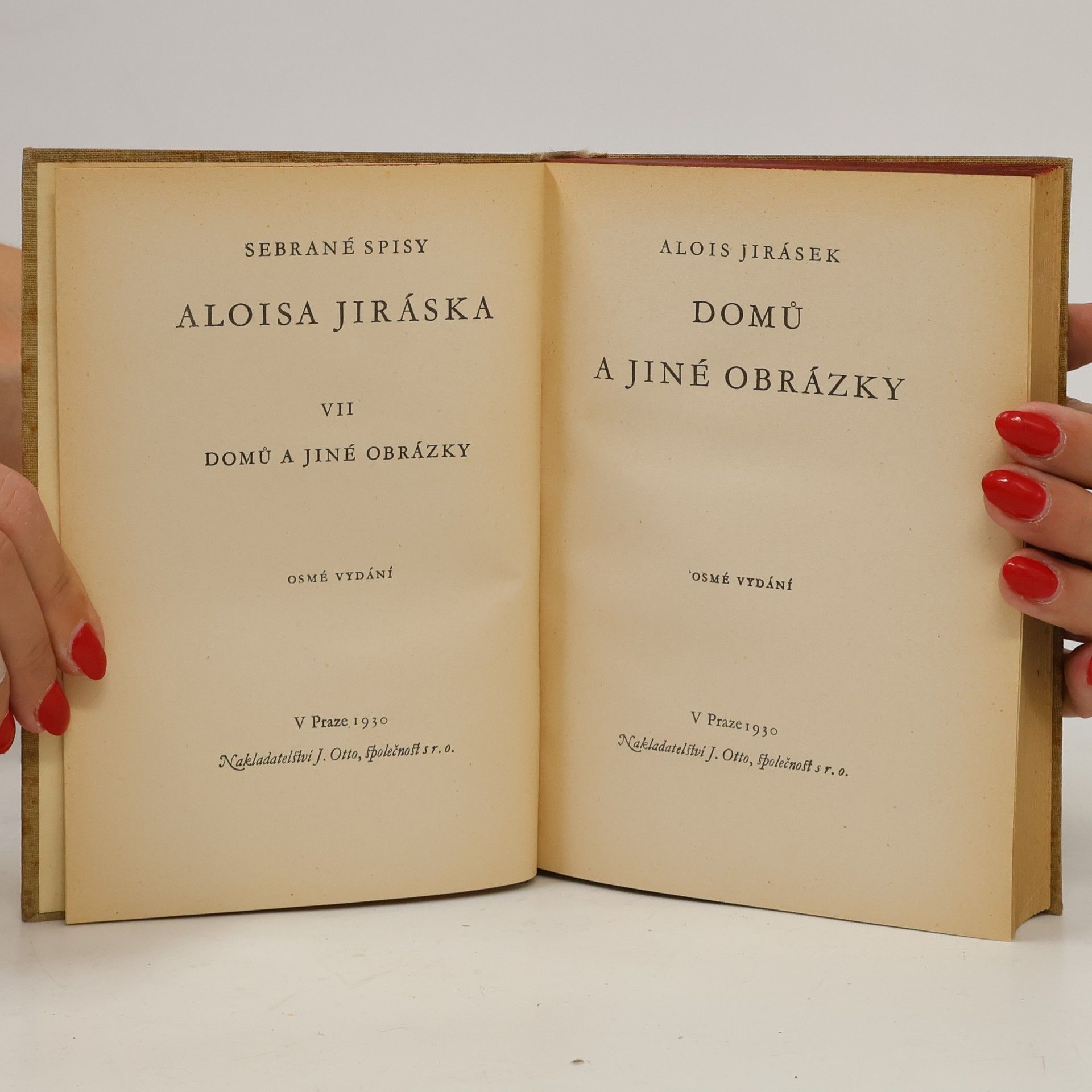 Alois Jirásek Domů a jiné obrázky