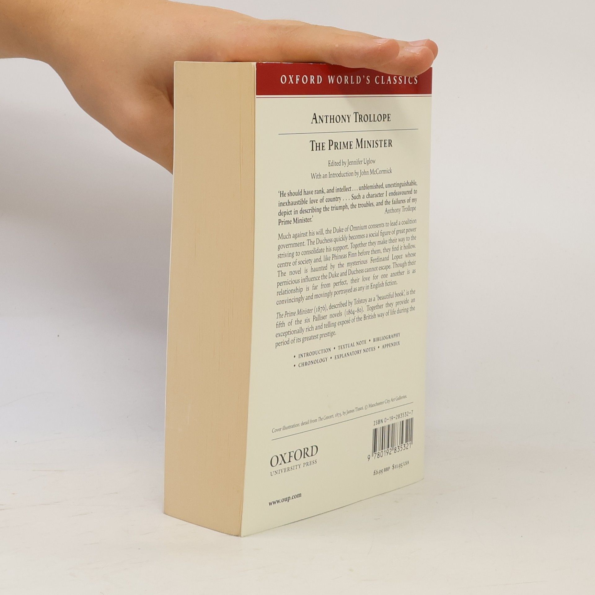 Anthony Trollope Oxford World's Classics: The Prime Minister