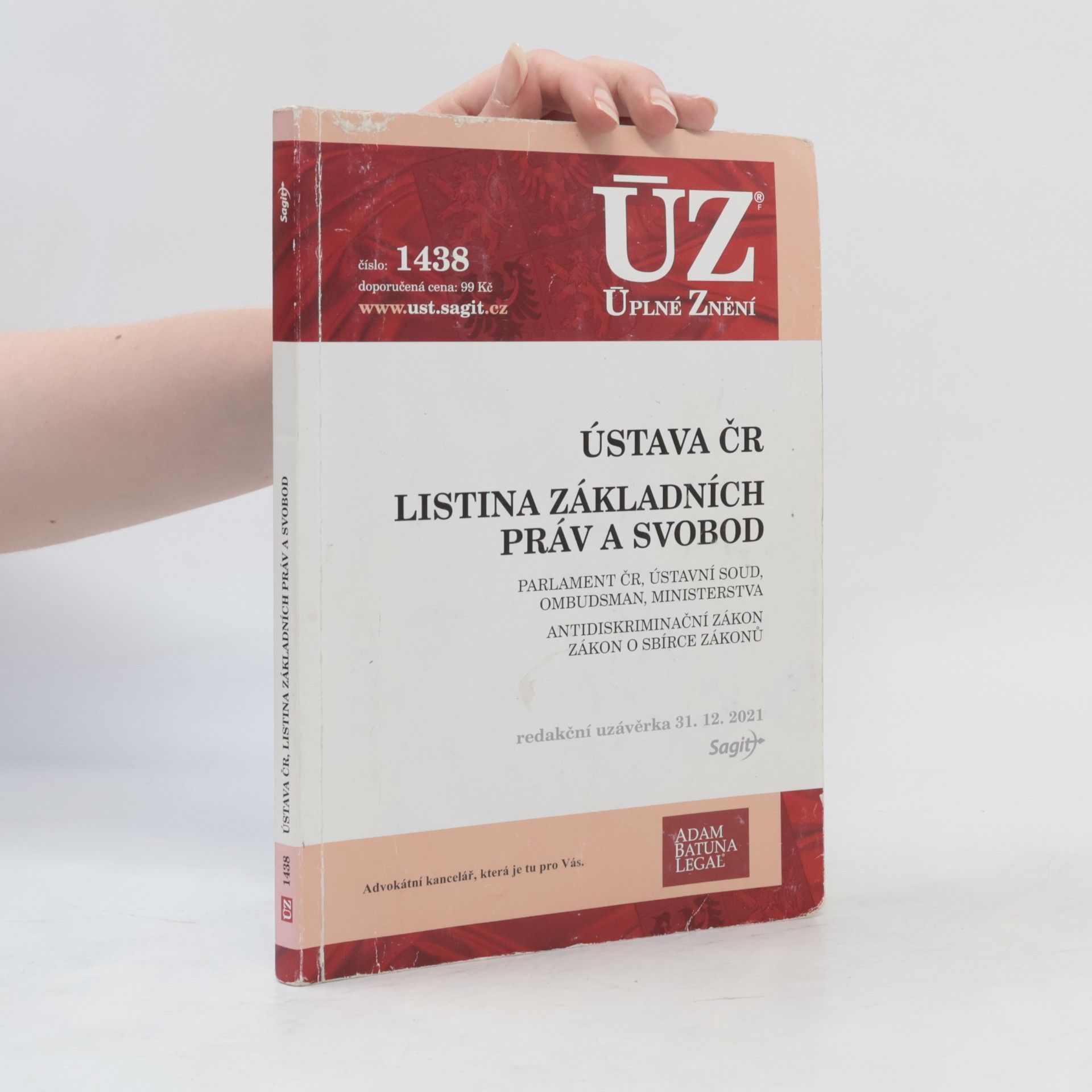 Collectif d'auteurs ÚZ 1438. Ústava ČR, Listina základních práv a svobod