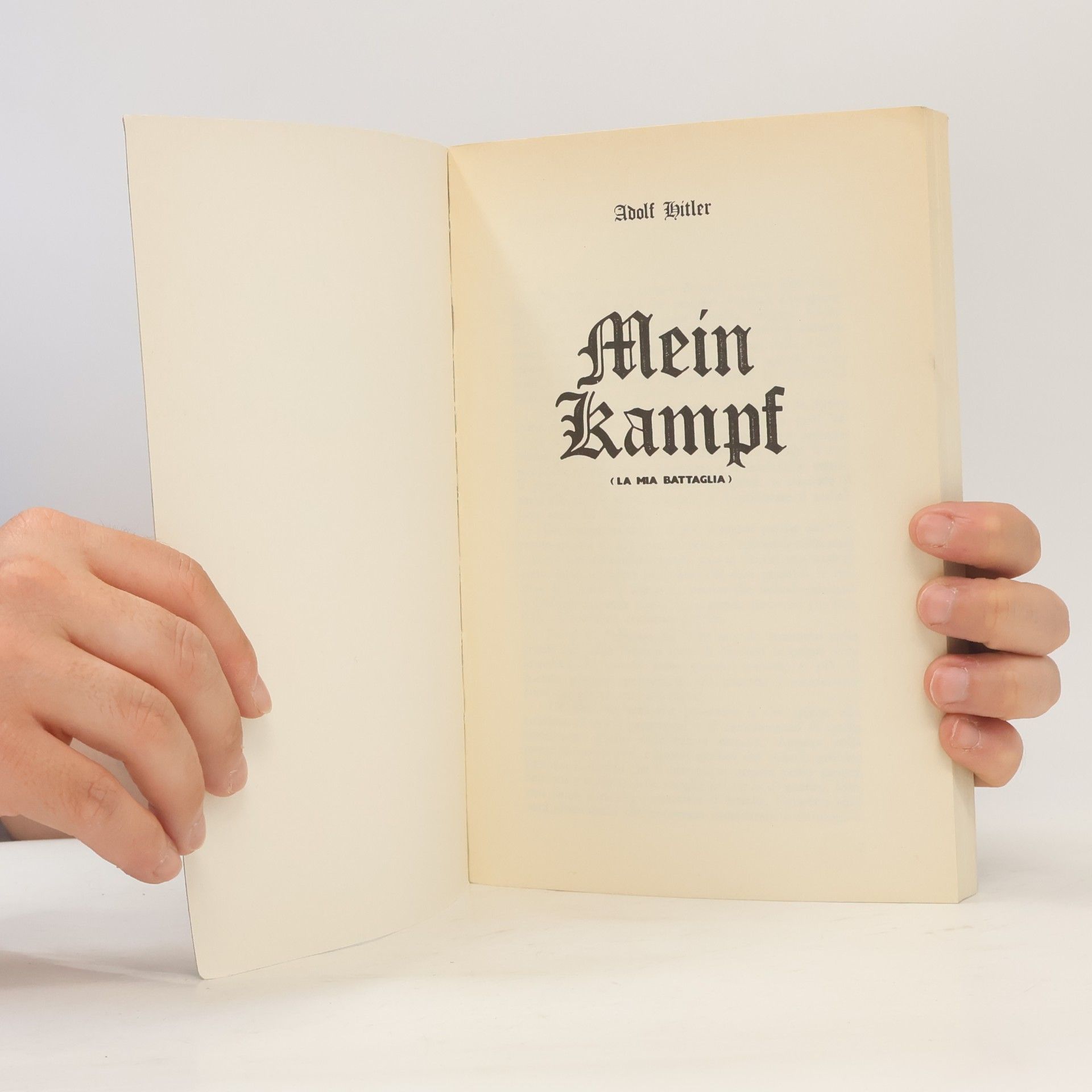 Adolf Hitler Mein Kampf (La mia battaglia)