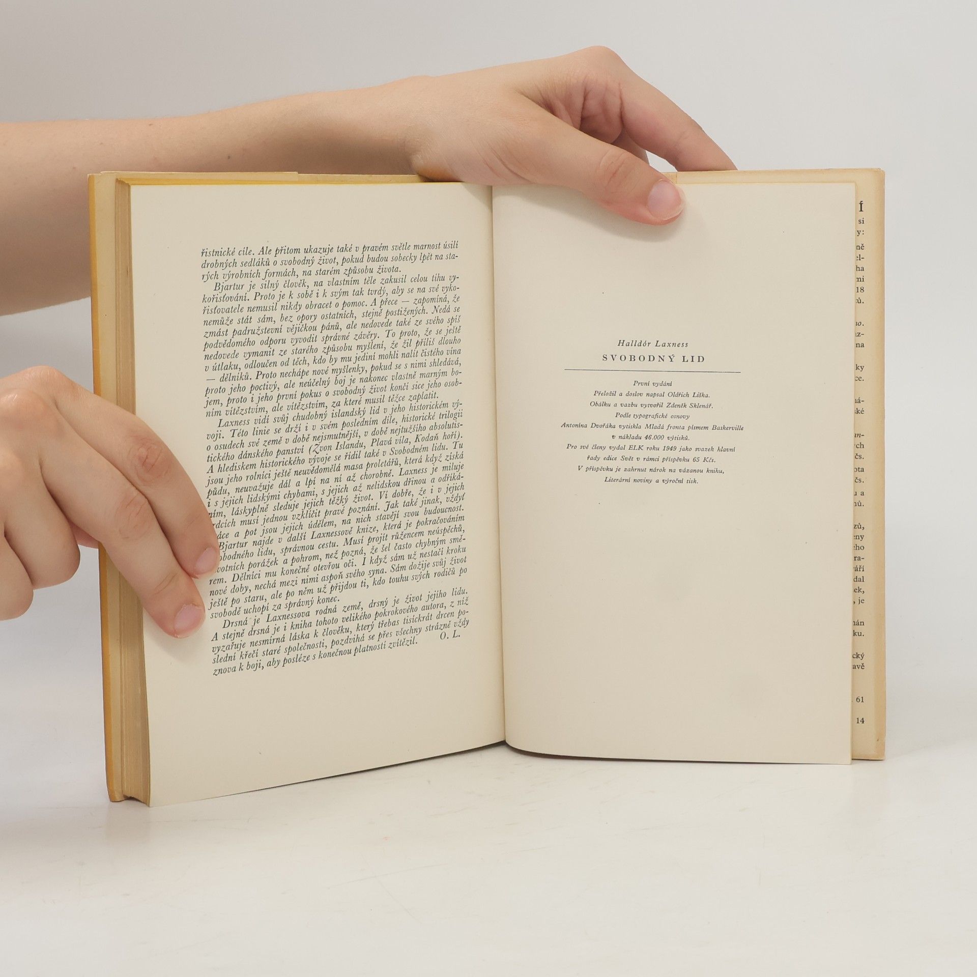 Halldór Laxness Svobodný lid